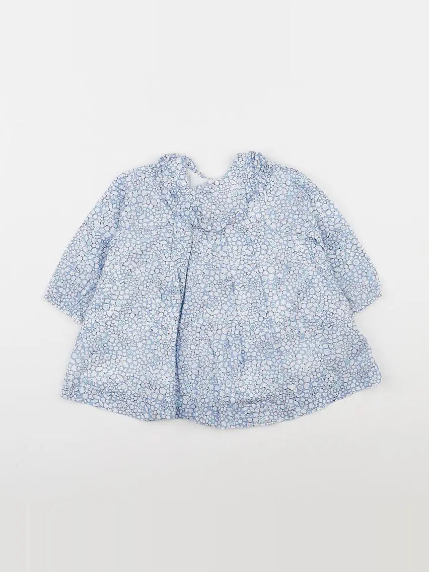 Jacadi - robe liberty bleu - 6 mois