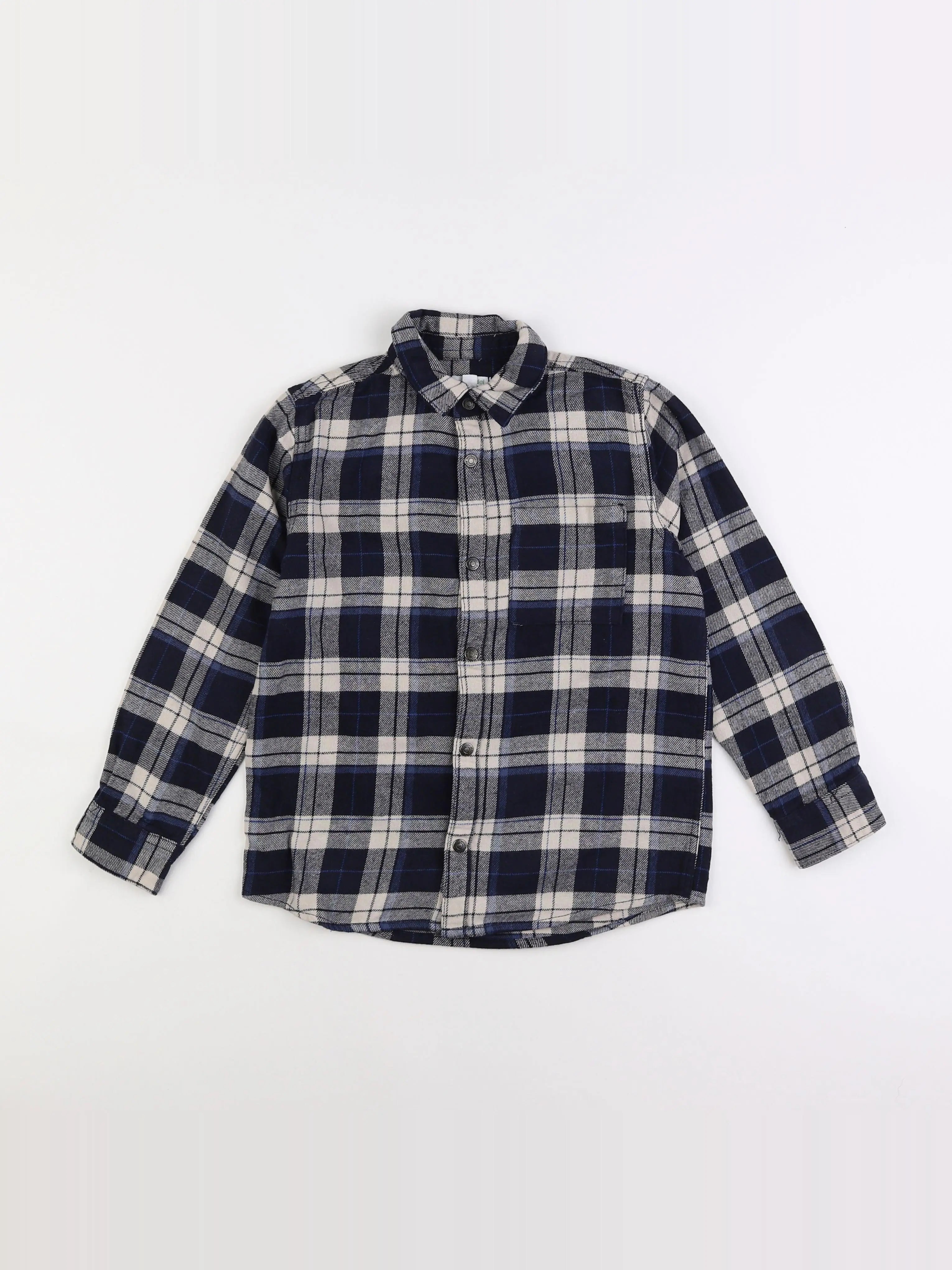 Vertbaudet - chemise bleu - 10 ans