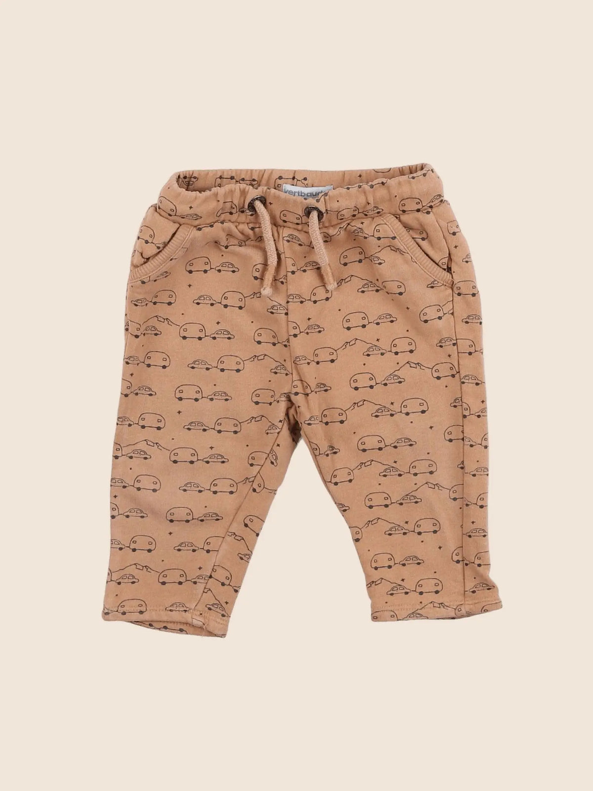 Vertbaudet - pantalon marron - 12 mois