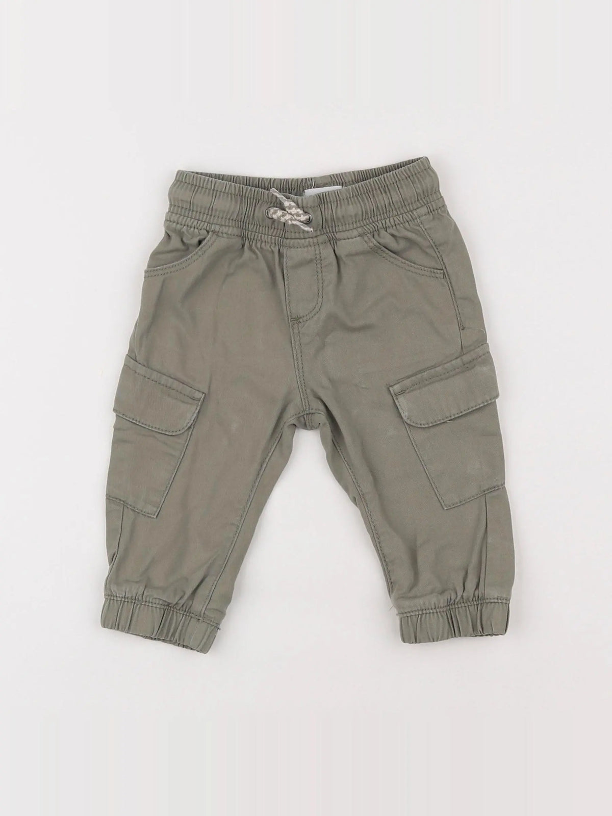 Vertbaudet - pantalon vert - 9 mois