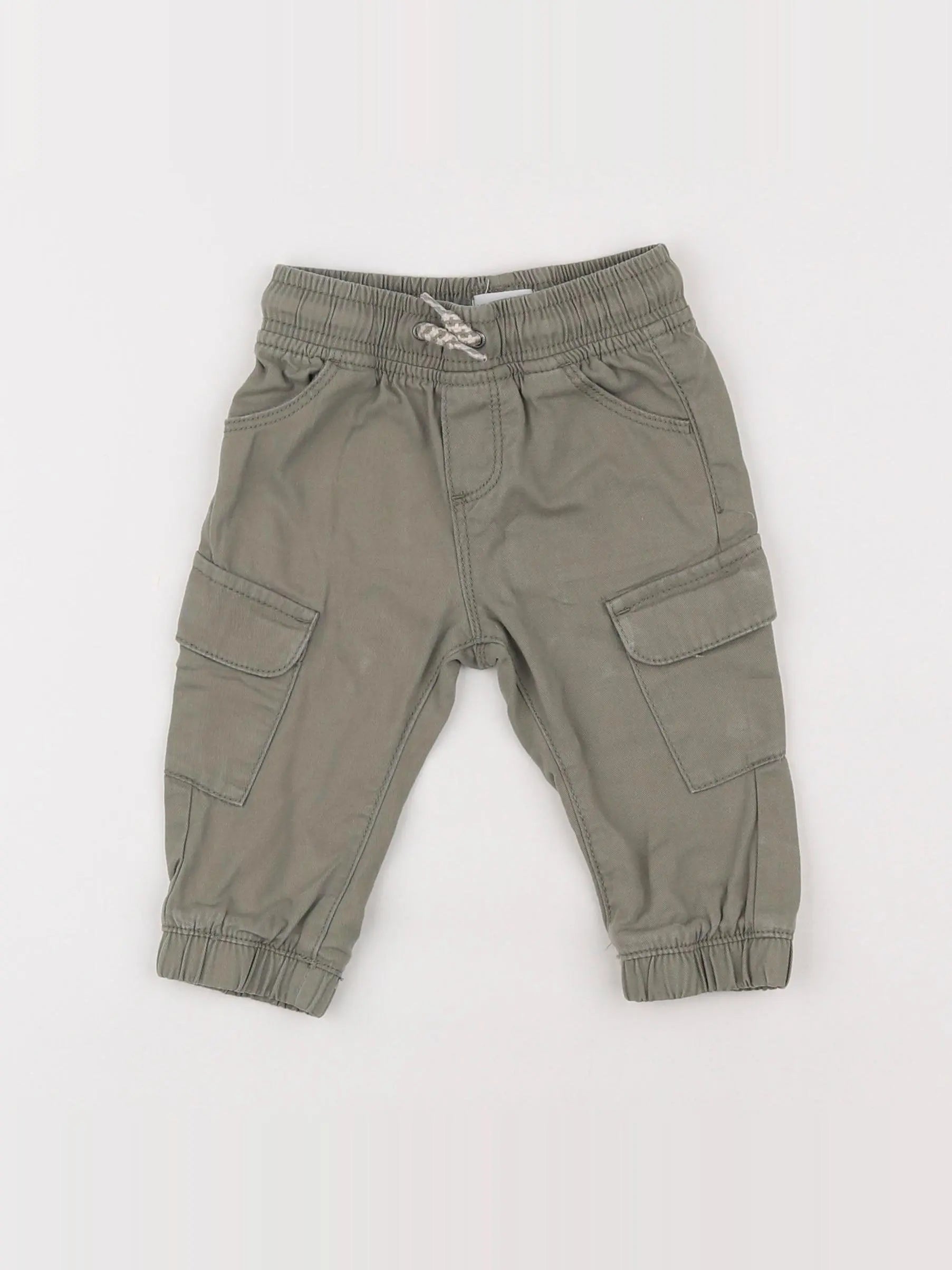 Vertbaudet - pantalon vert - 9 mois