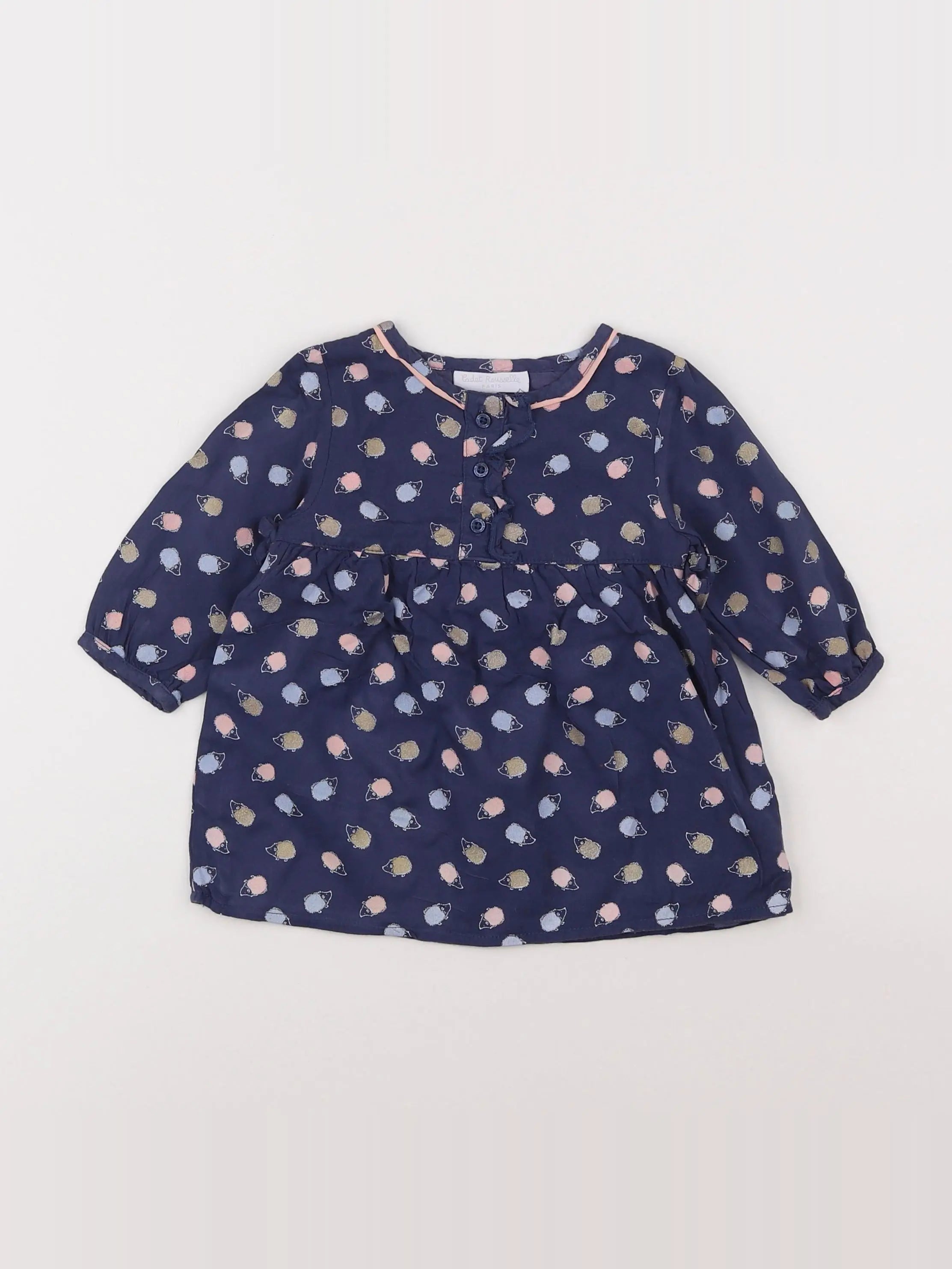 Cadet Rousselle - robe bleu - 6 mois