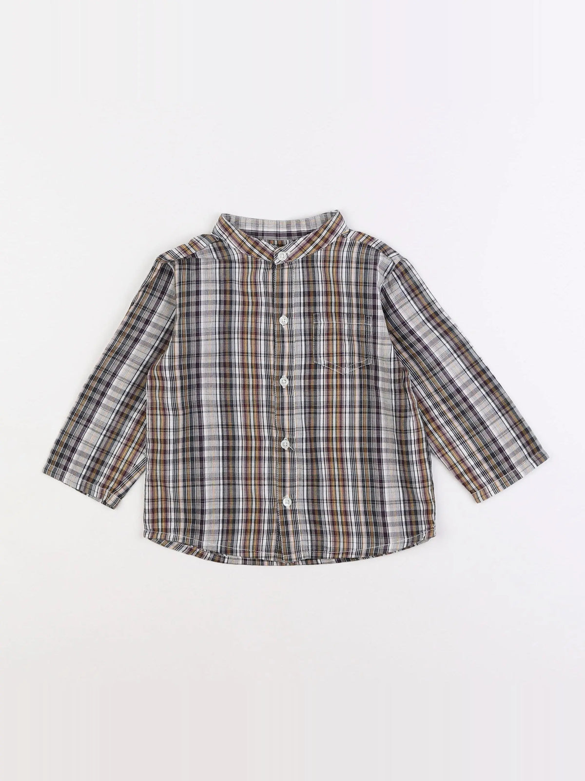 Boutchou - chemise marron - 18 mois