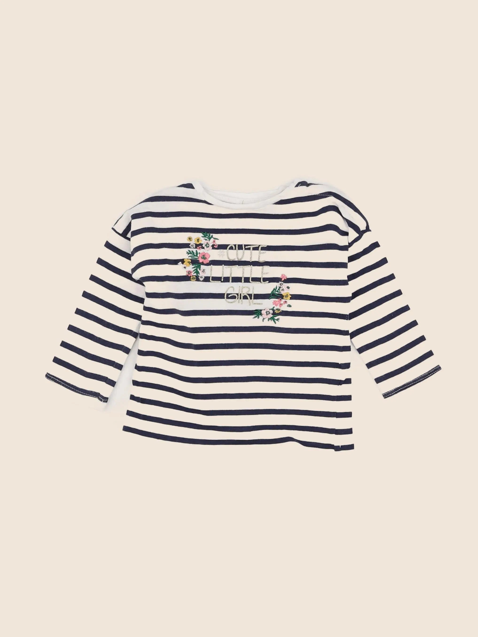 Vertbaudet - tee-shirt bleu, or - 6 mois