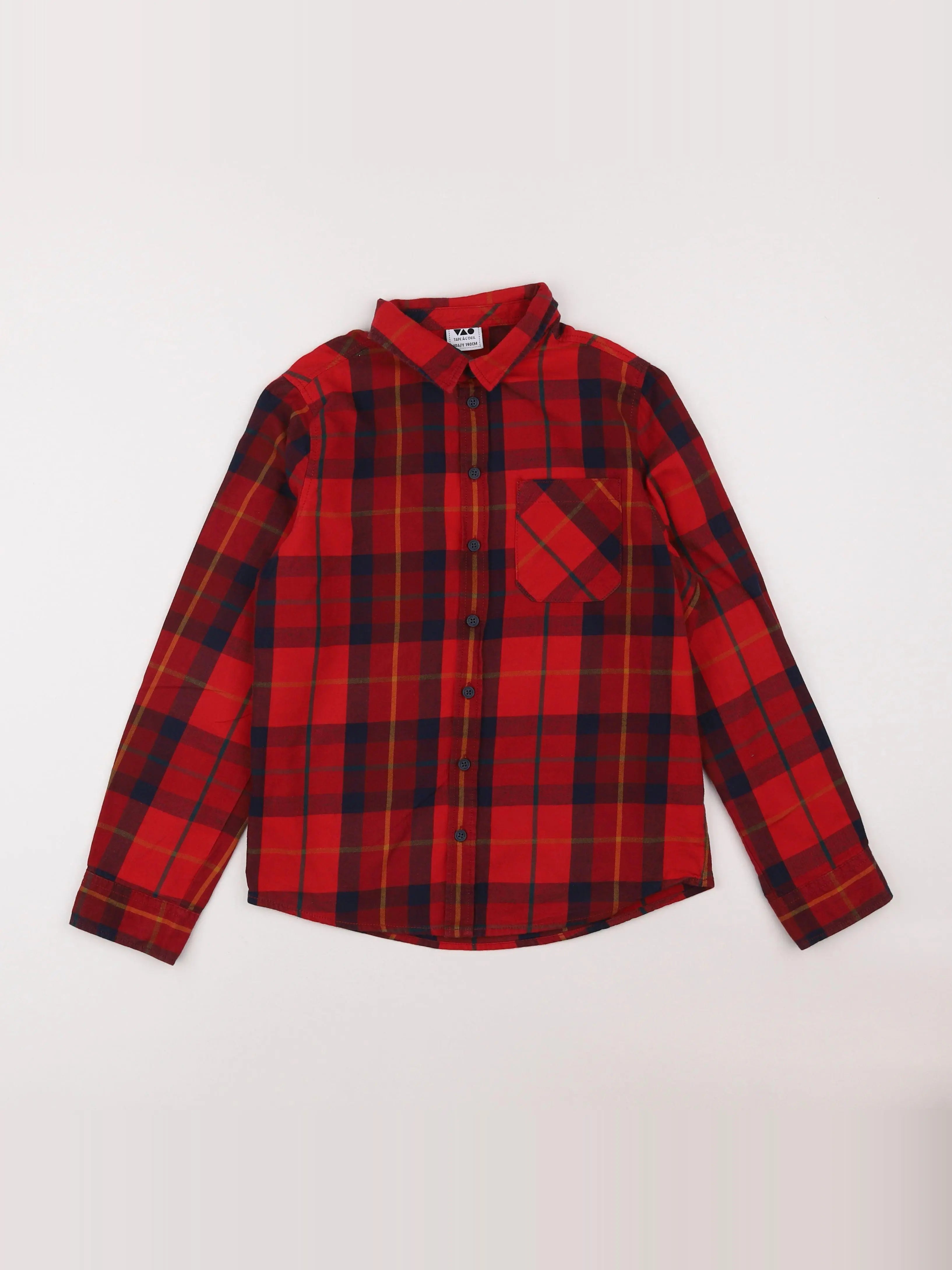 Tape à l'oeil - chemise rouge - 10 ans