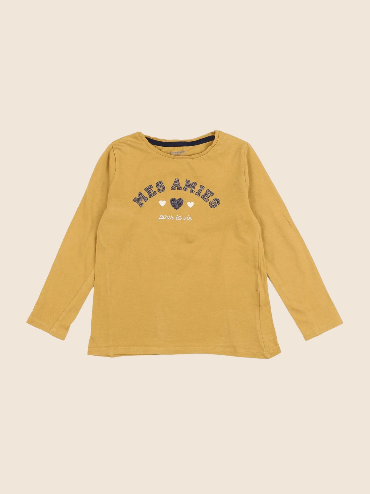 Vertbaudet - tee-shirt jaune - 5 ans