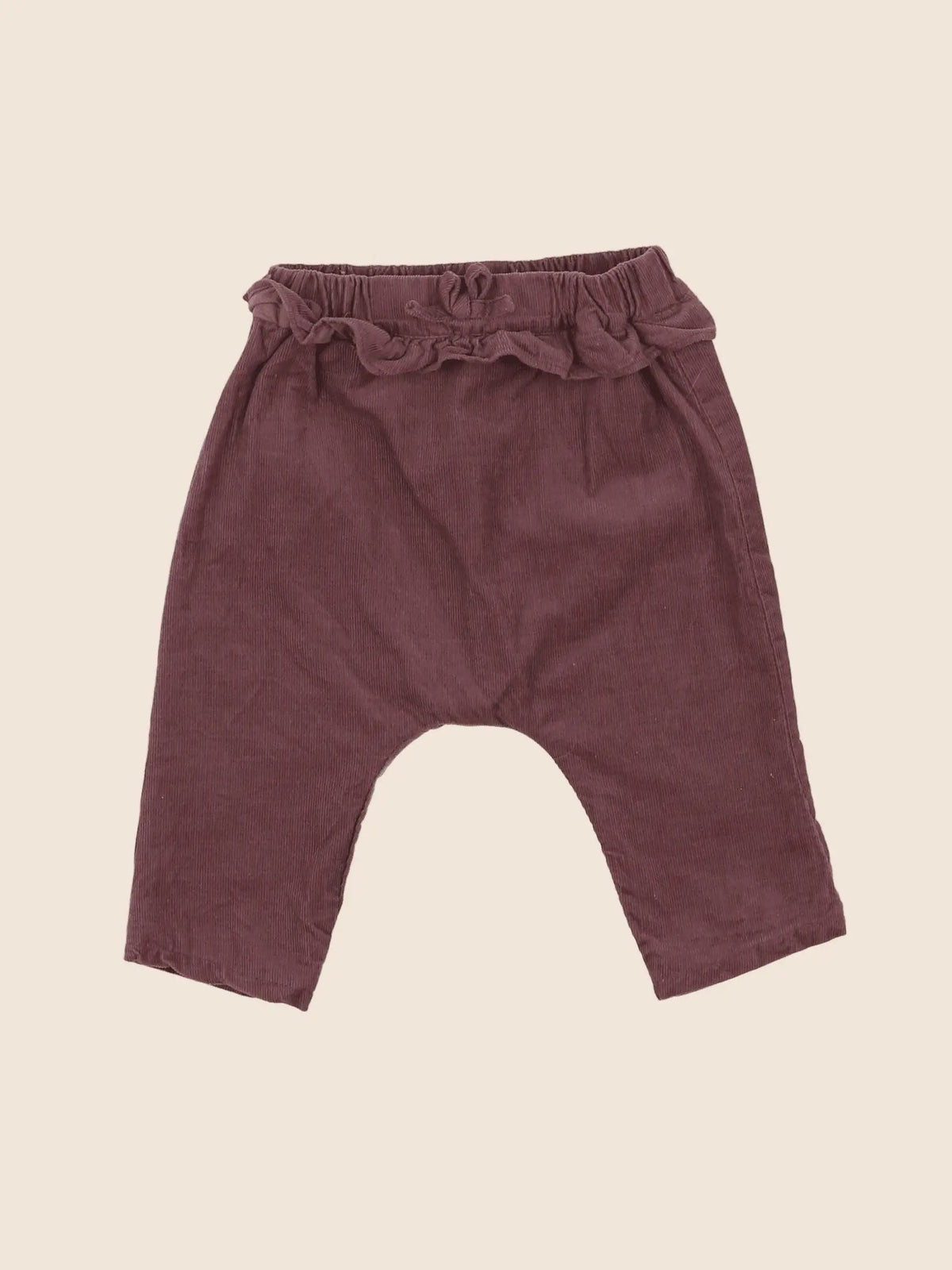 Vertbaudet - sarouel violet - 6 mois