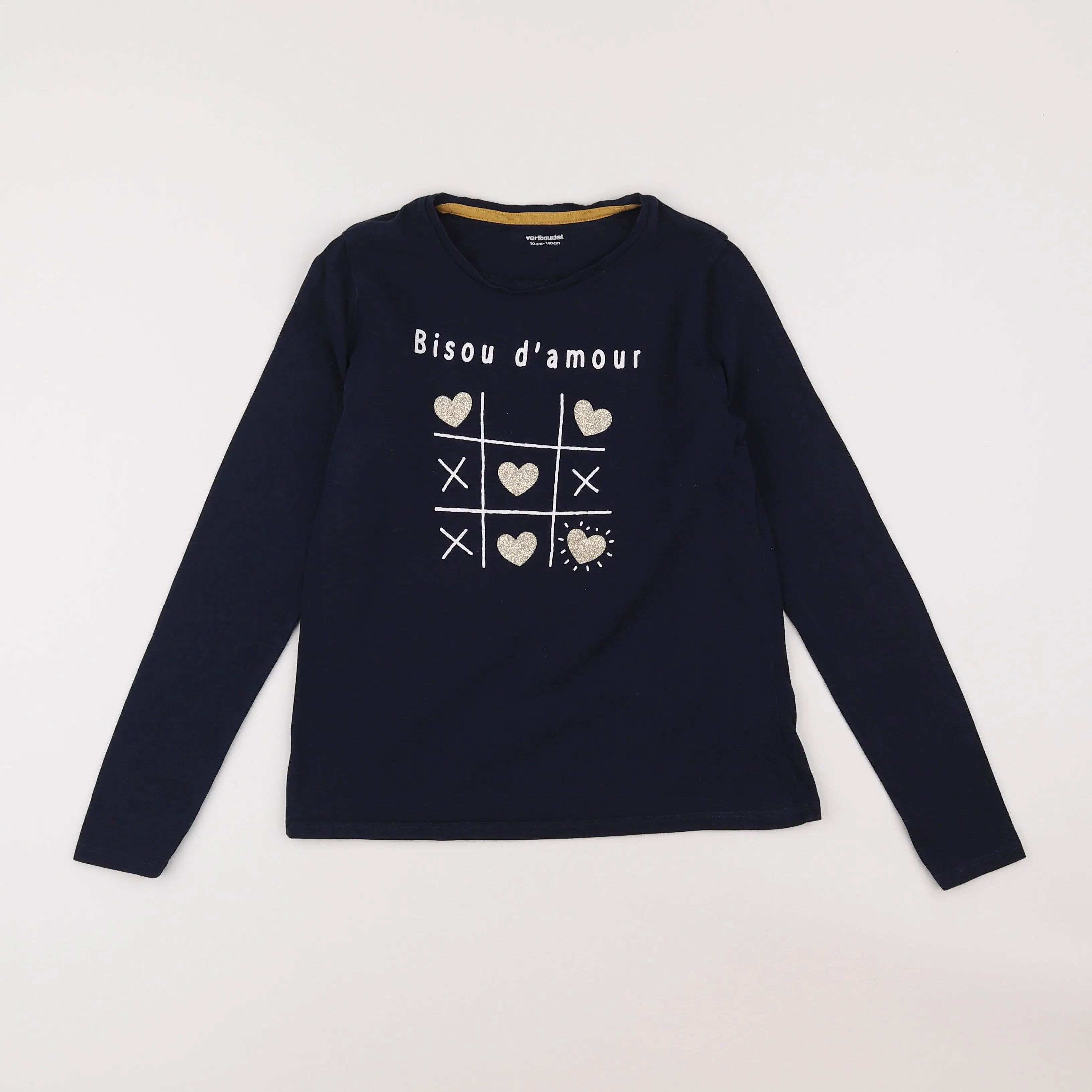 Vertbaudet - tee-shirt bleu - 10 ans