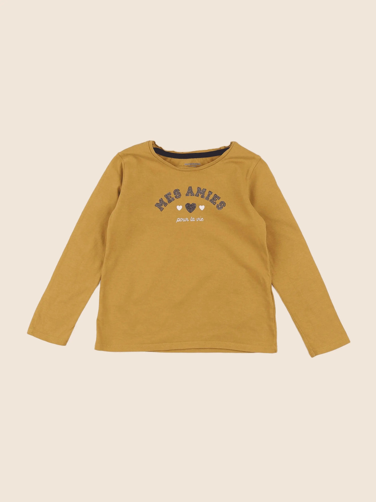 Vertbaudet - tee-shirt jaune - 4 ans