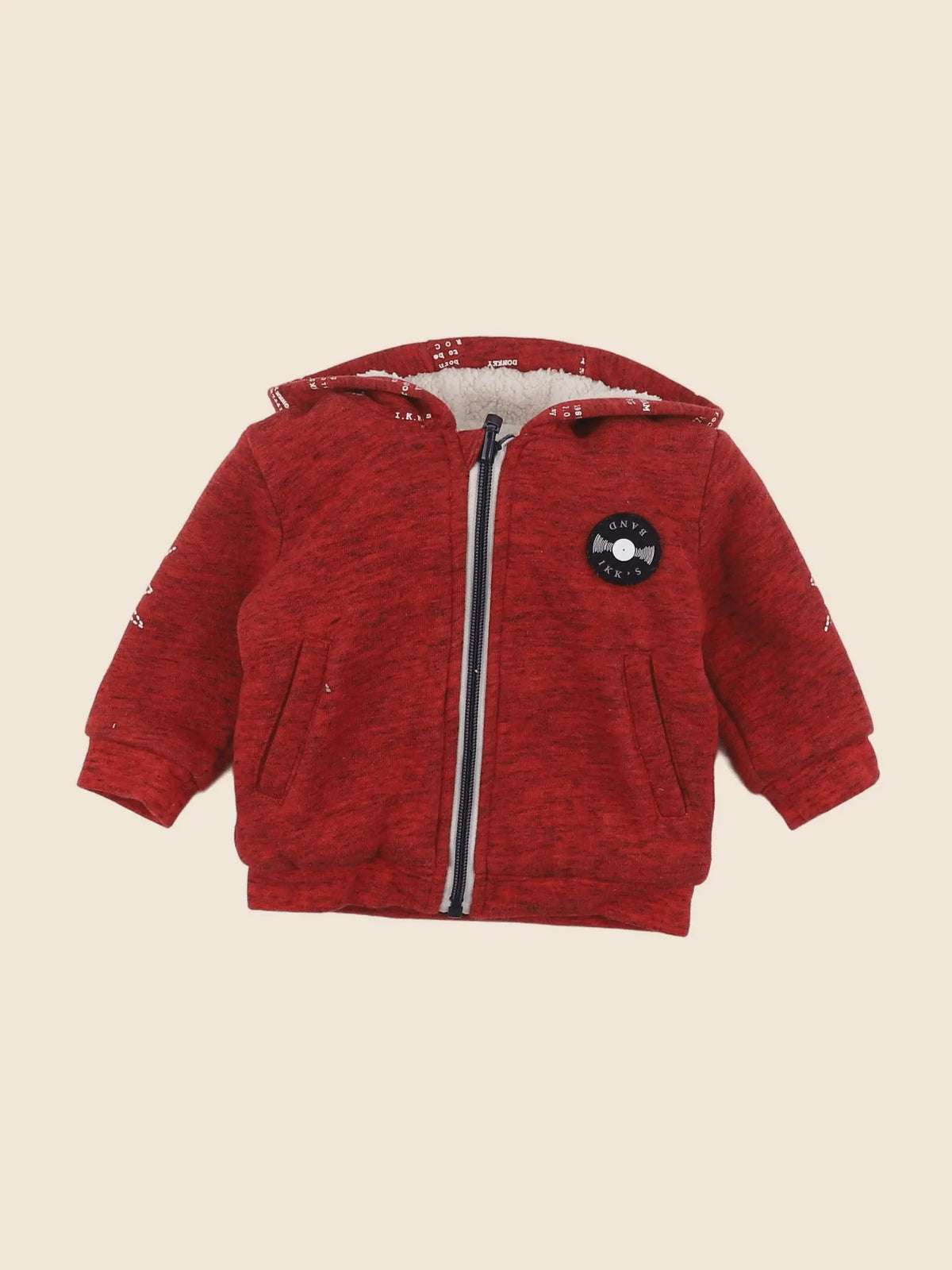 IKKS - veste doublé rouge - 6 mois