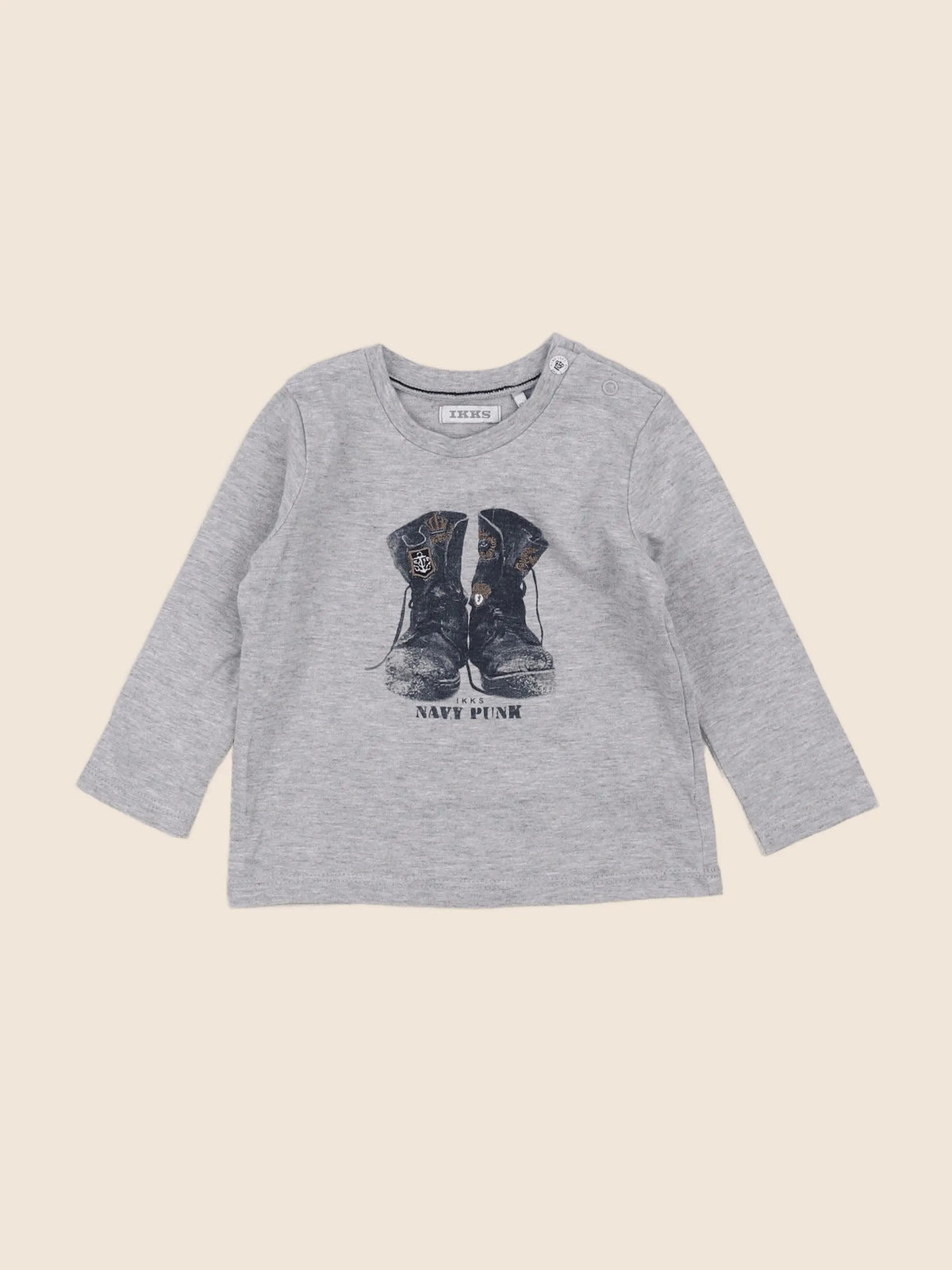 IKKS - tee-shirt gris - 6 mois