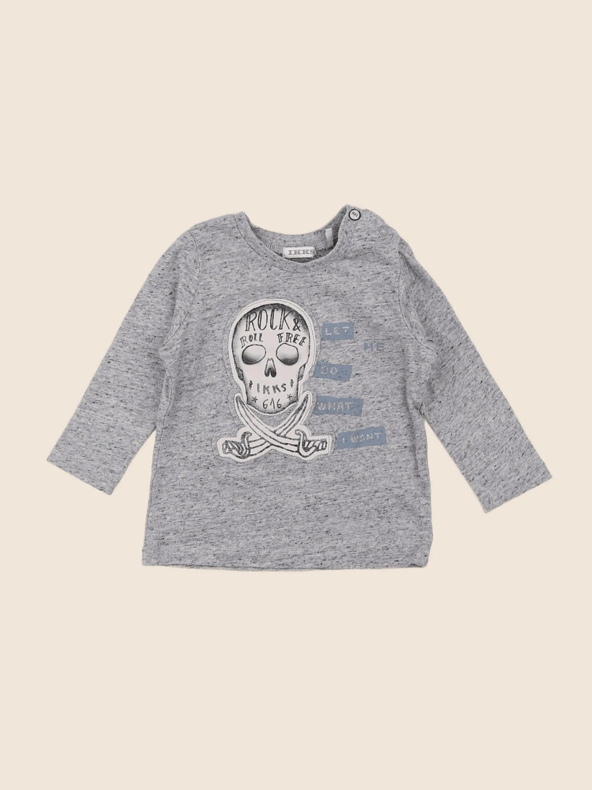 IKKS - tee-shirt gris - 6 mois