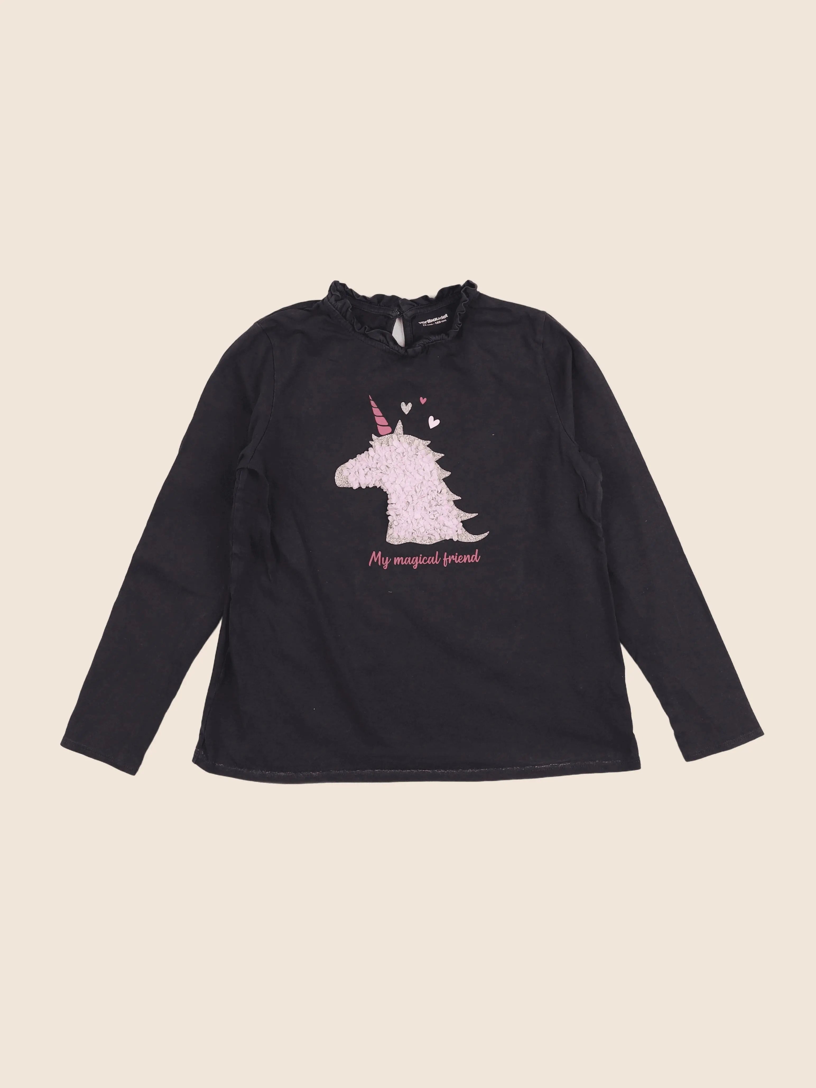 Vertbaudet - tee-shirt marron - 12 ans