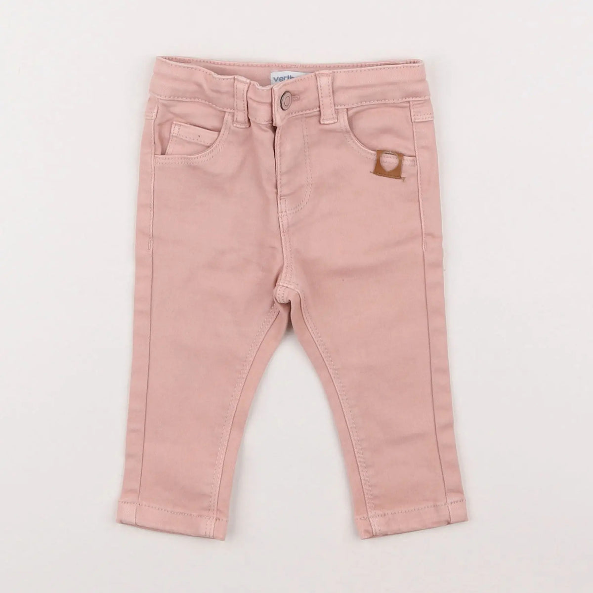 Vertbaudet - pantalon rose - 6 mois
