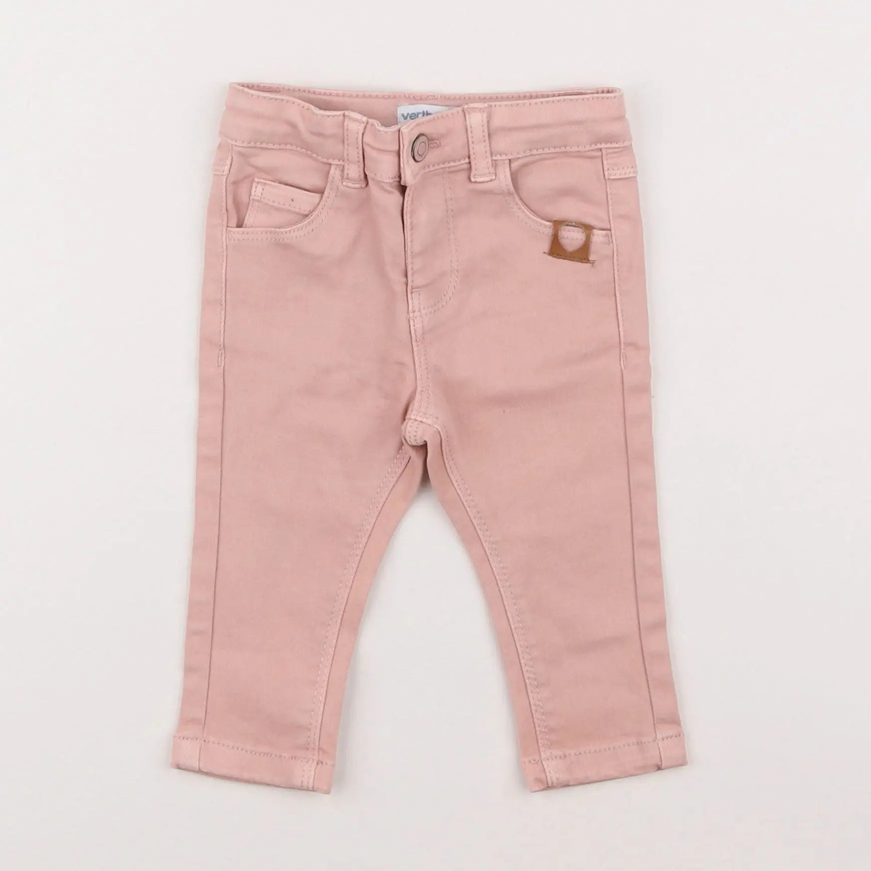 Vertbaudet - pantalon rose - 6 mois