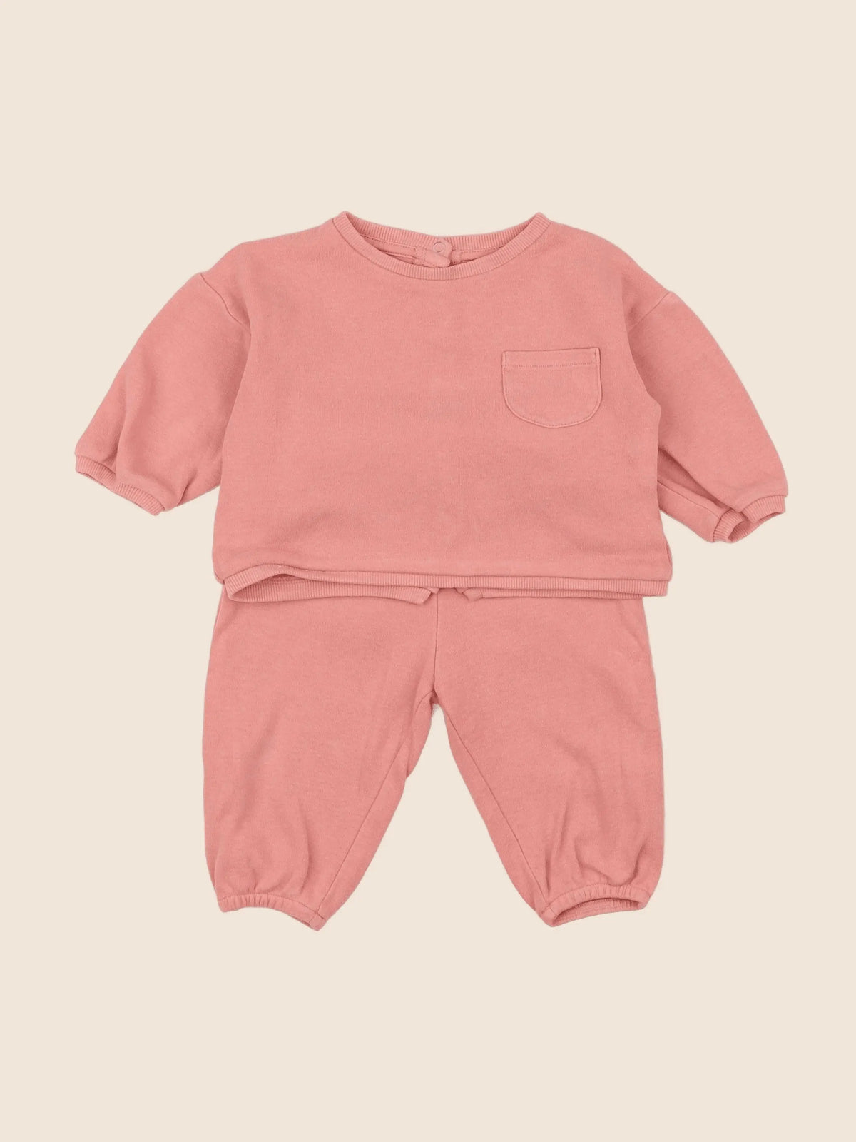 Vertbaudet - ensemble rose - 6 mois