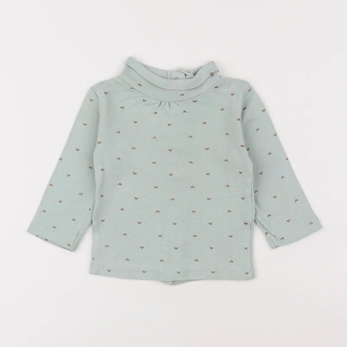 Vertbaudet - sous-pull vert - 6 mois