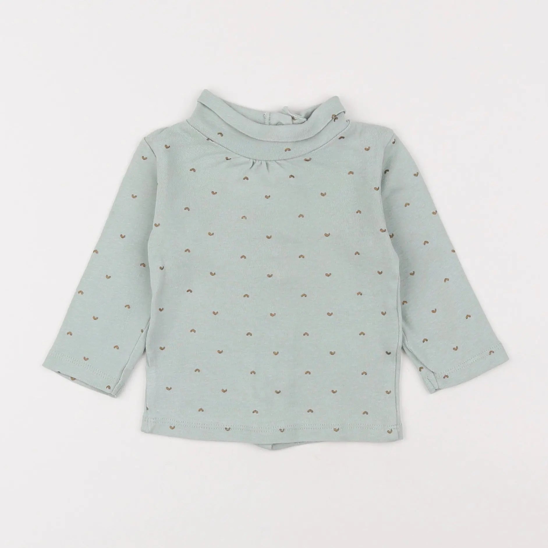 Vertbaudet - sous-pull vert - 6 mois