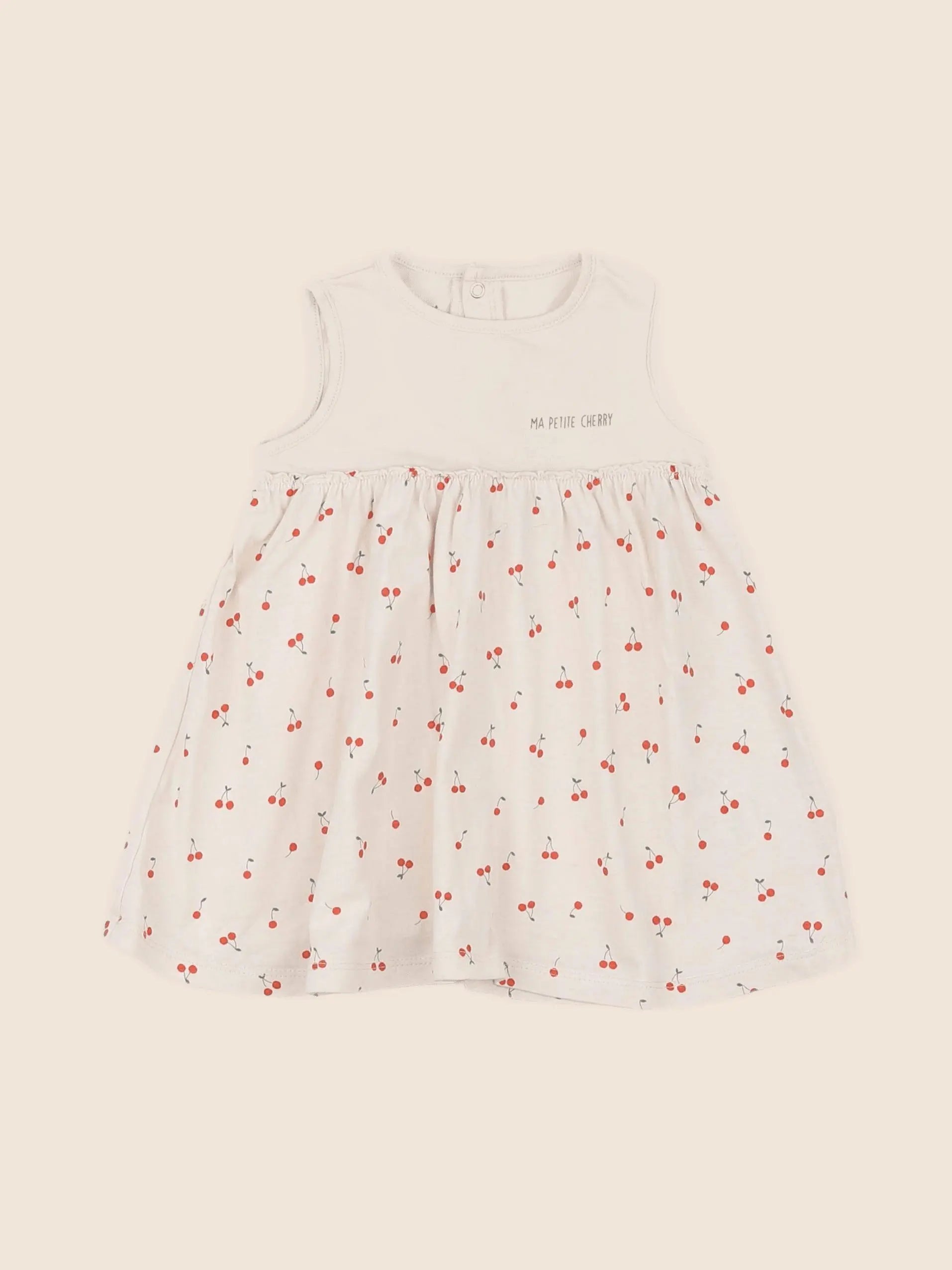 Vertbaudet - robe beige - 6 mois