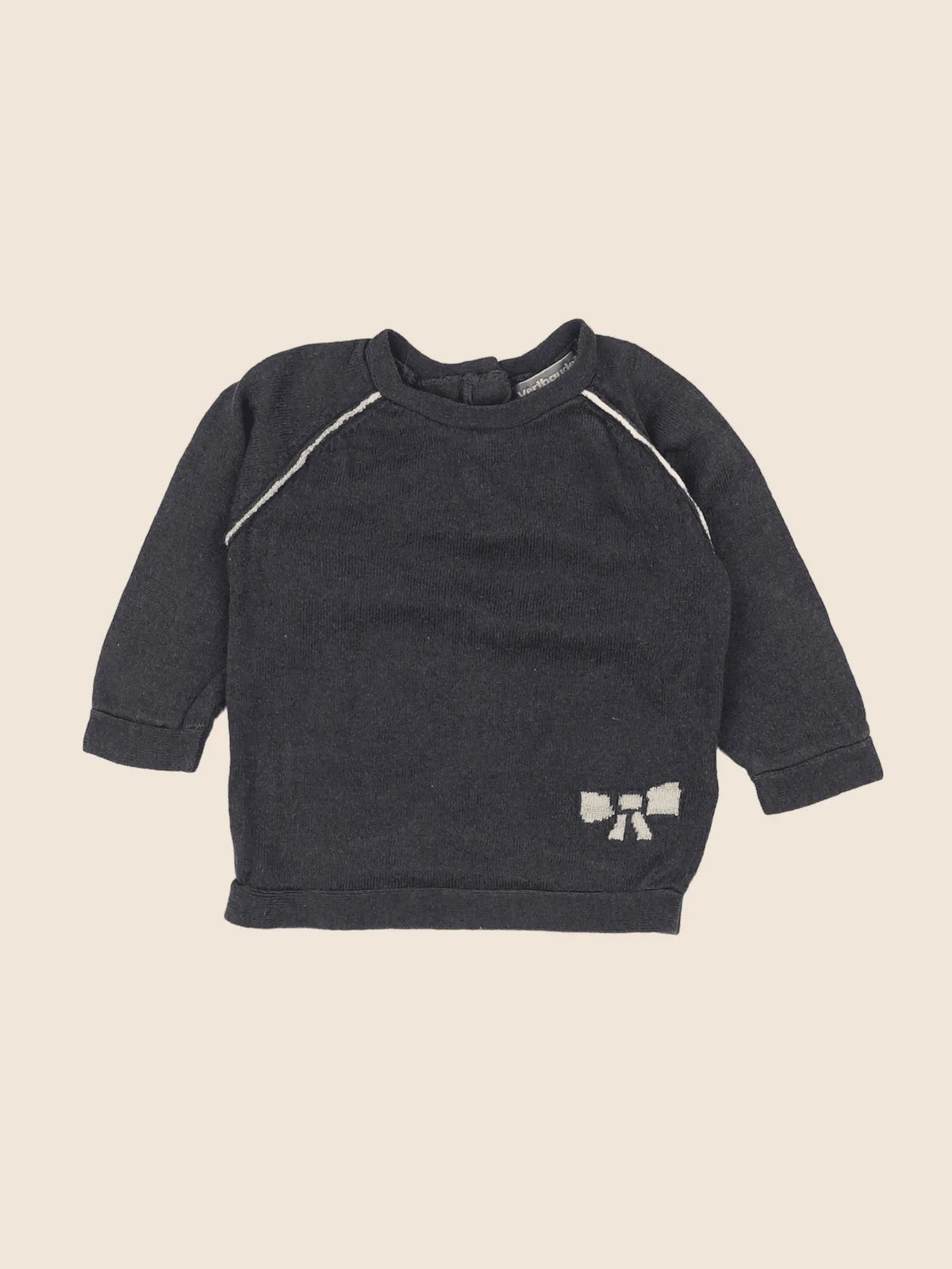 Vertbaudet - pull gris - 3 mois