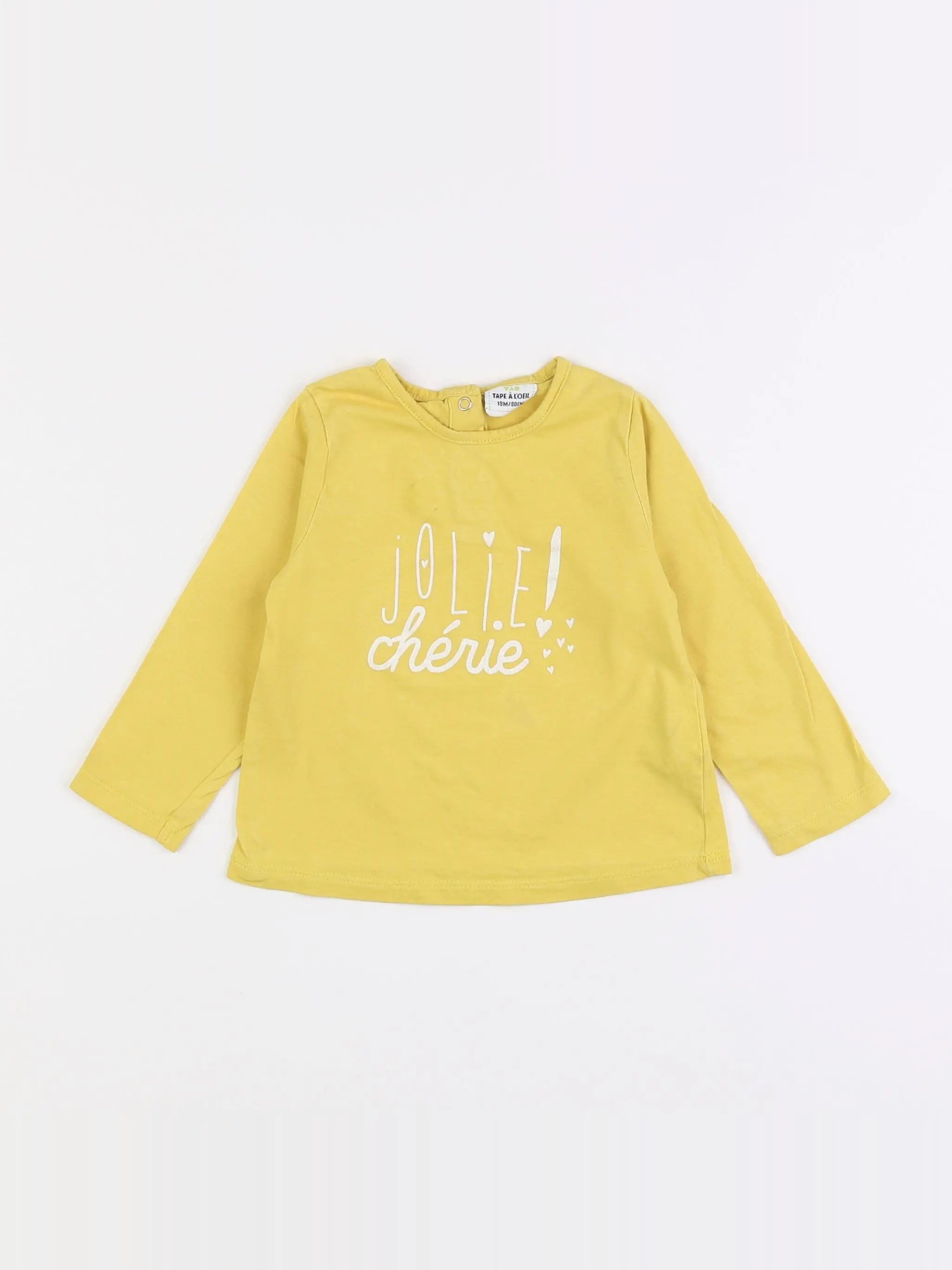 Tape à l'oeil - tee-shirt jaune - 18 mois
