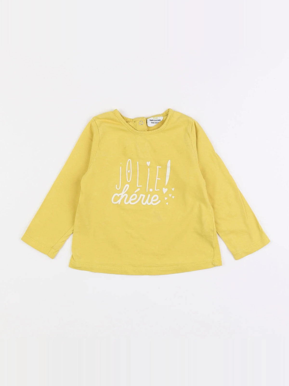 Tape à l'oeil - tee-shirt jaune - 18 mois