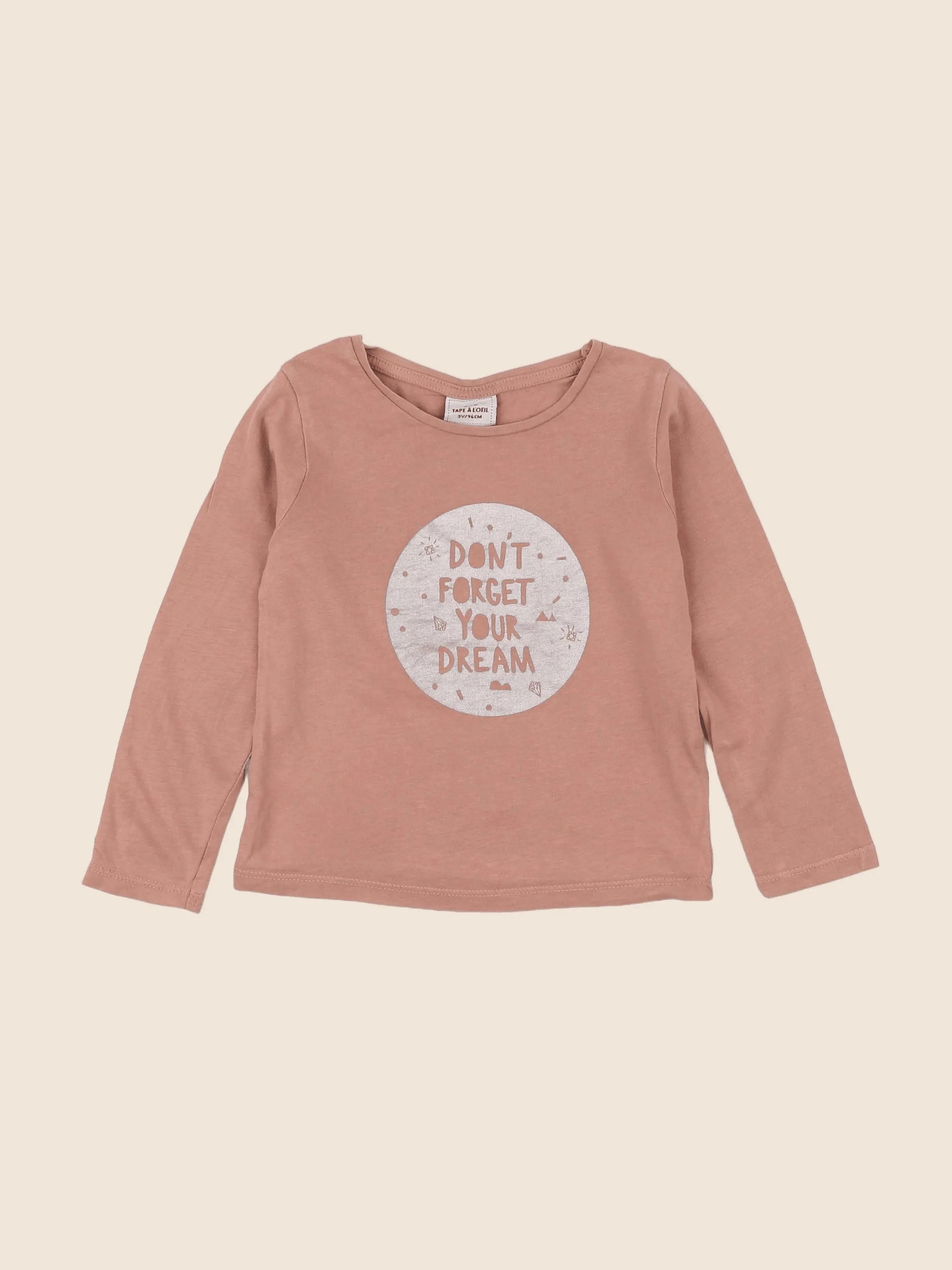 Tape à l'oeil - tee-shirt rose - 3 ans