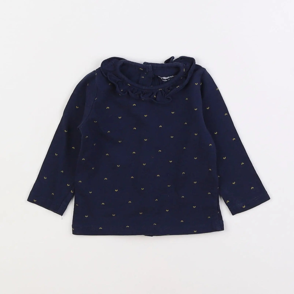 Vertbaudet - tee-shirt bleu - 6 mois