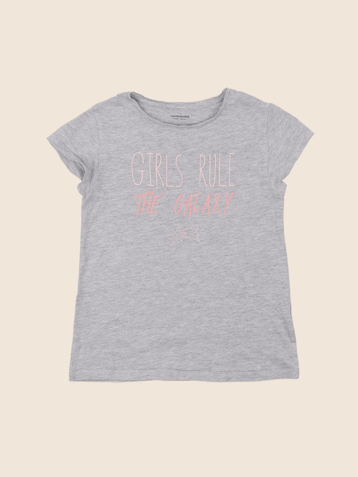 Vertbaudet - tee-shirt gris - 8 ans