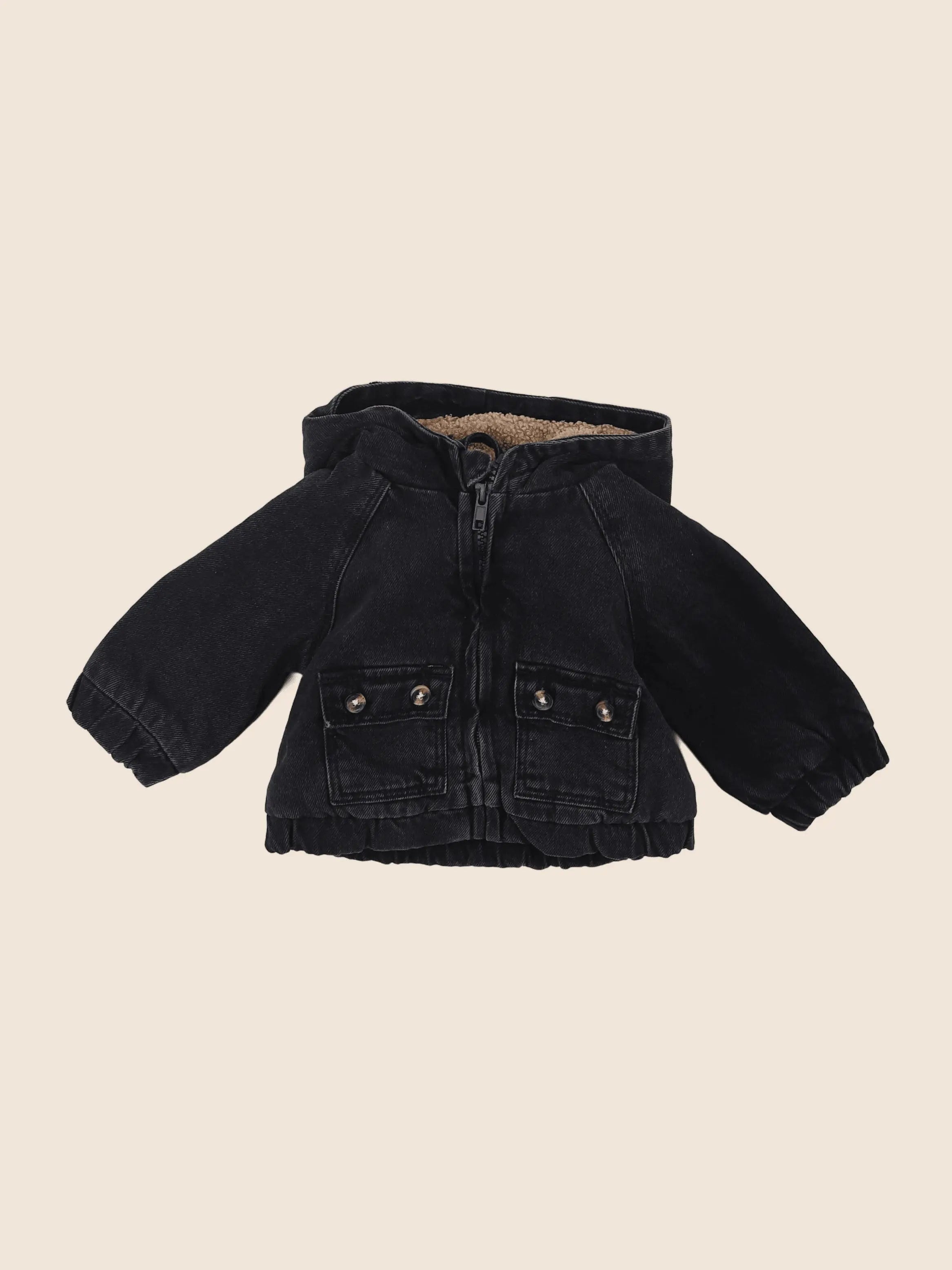 Vertbaudet - veste noir - 3 mois