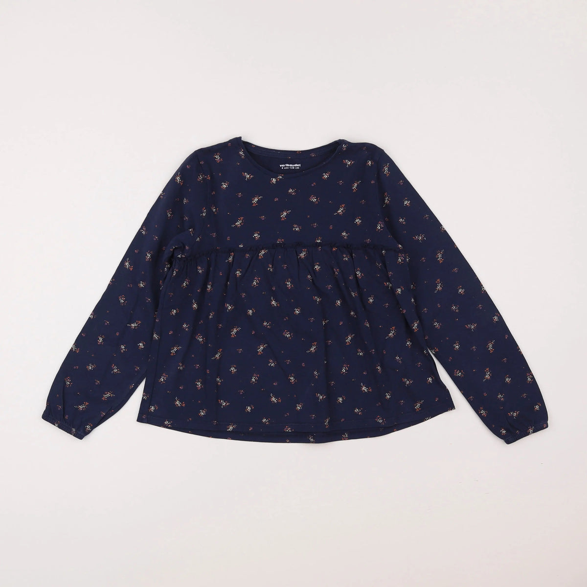 Vertbaudet - tee-shirt bleu - 8 ans