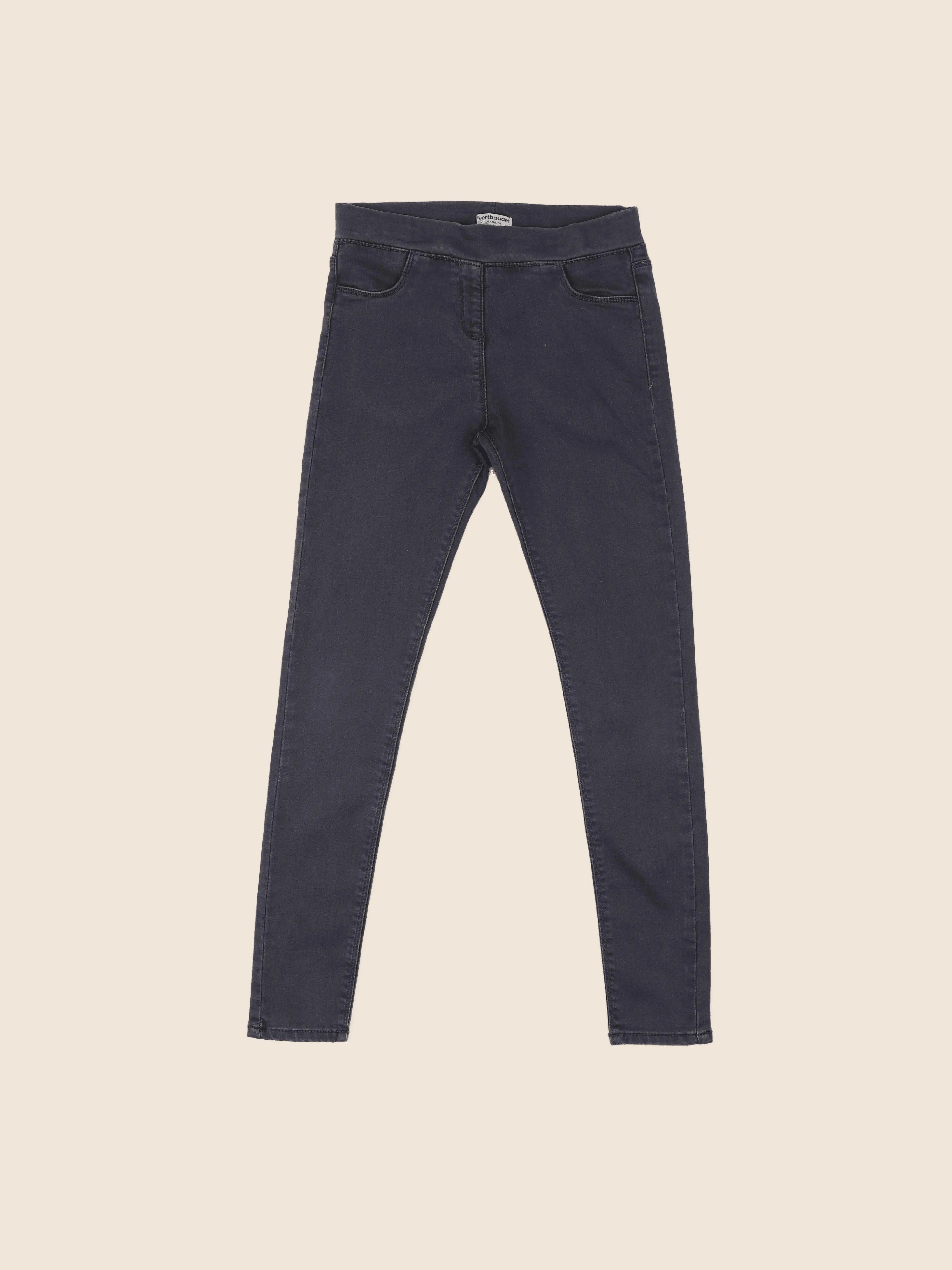 Vertbaudet - jegging gris - 12 ans