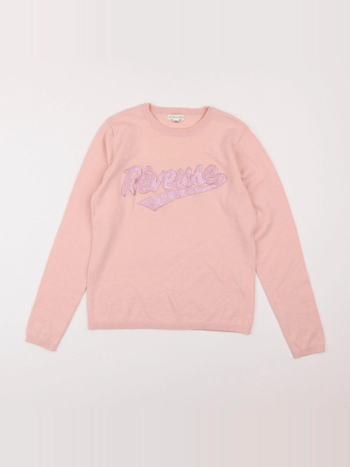 Vertbaudet - pull rose - 10 ans