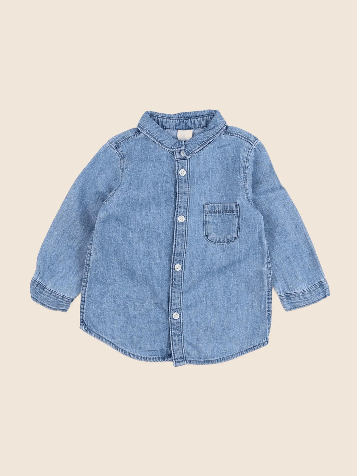 H&M - chemise bleu - 9/12 mois
