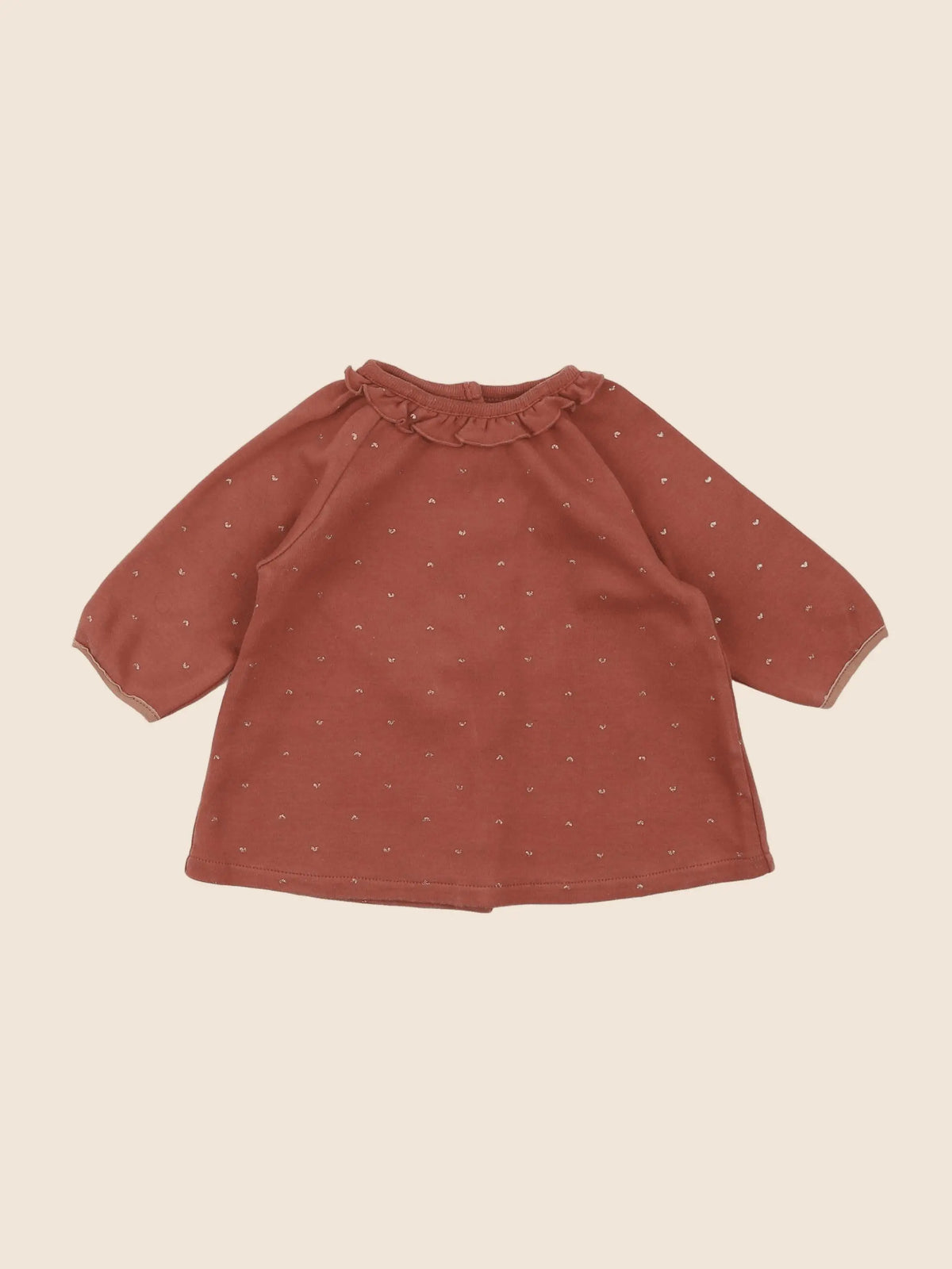 Vertbaudet - robe rose, or - 3 mois