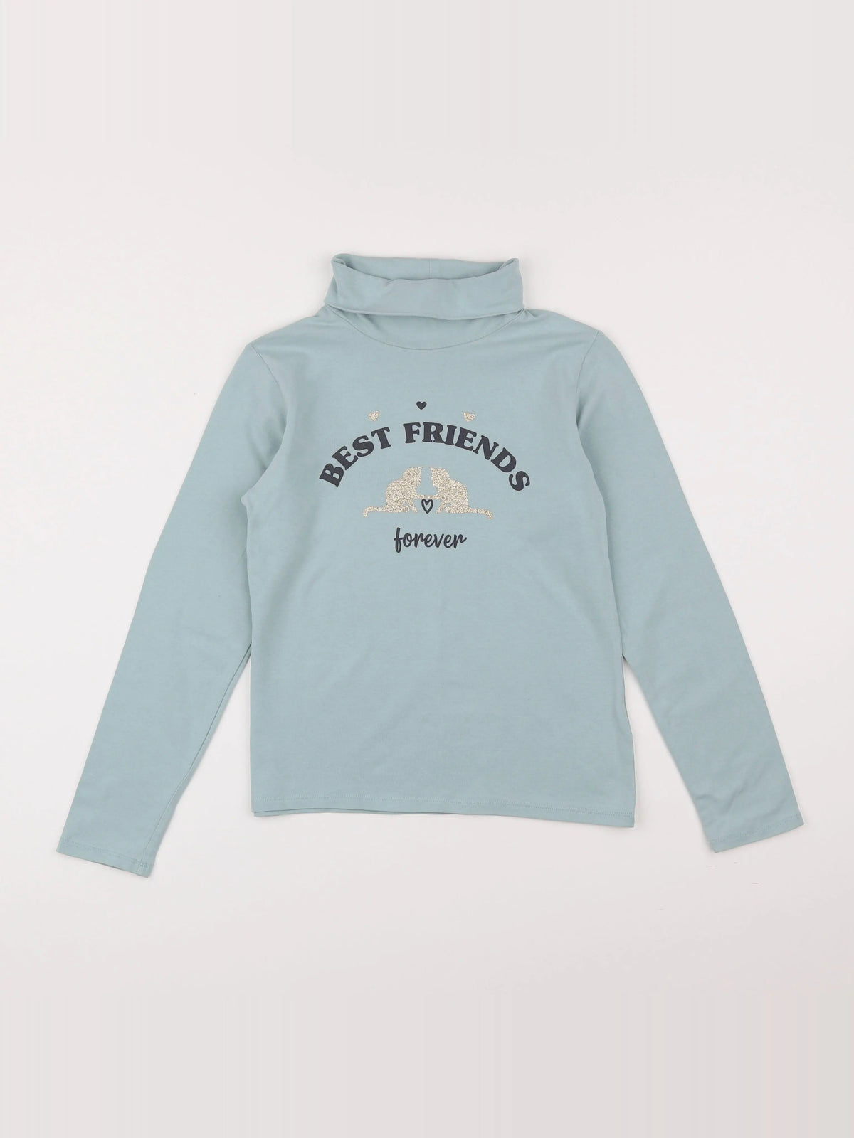 Vertbaudet - sous-pull bleu - 10 ans