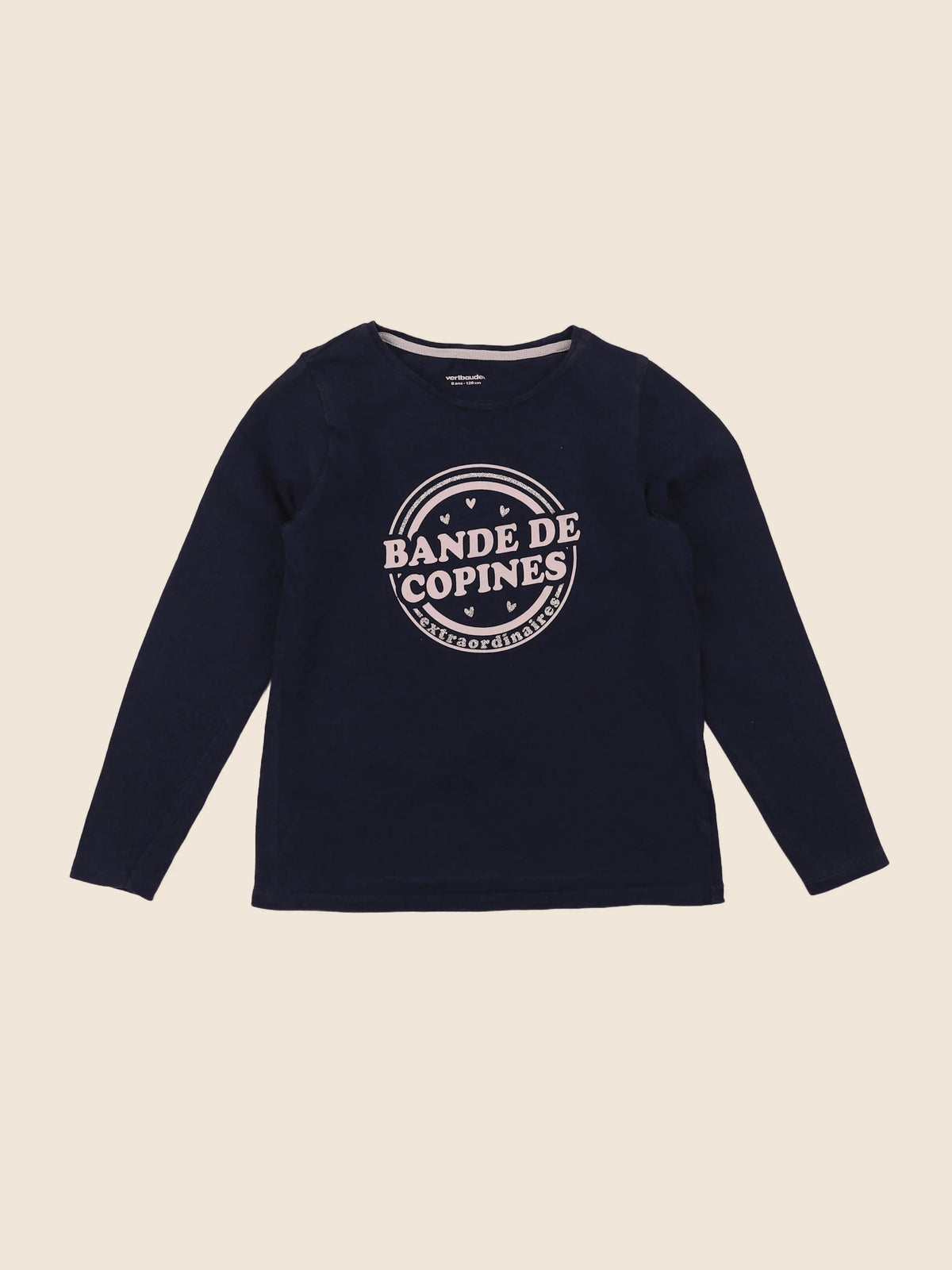 Vertbaudet - tee-shirt bleu - 8 ans