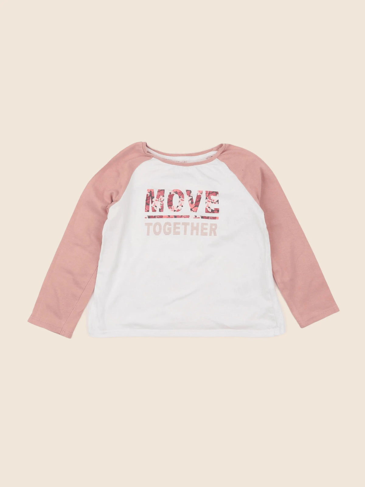 Vertbaudet - tee-shirt jaune, rose - 4 ans