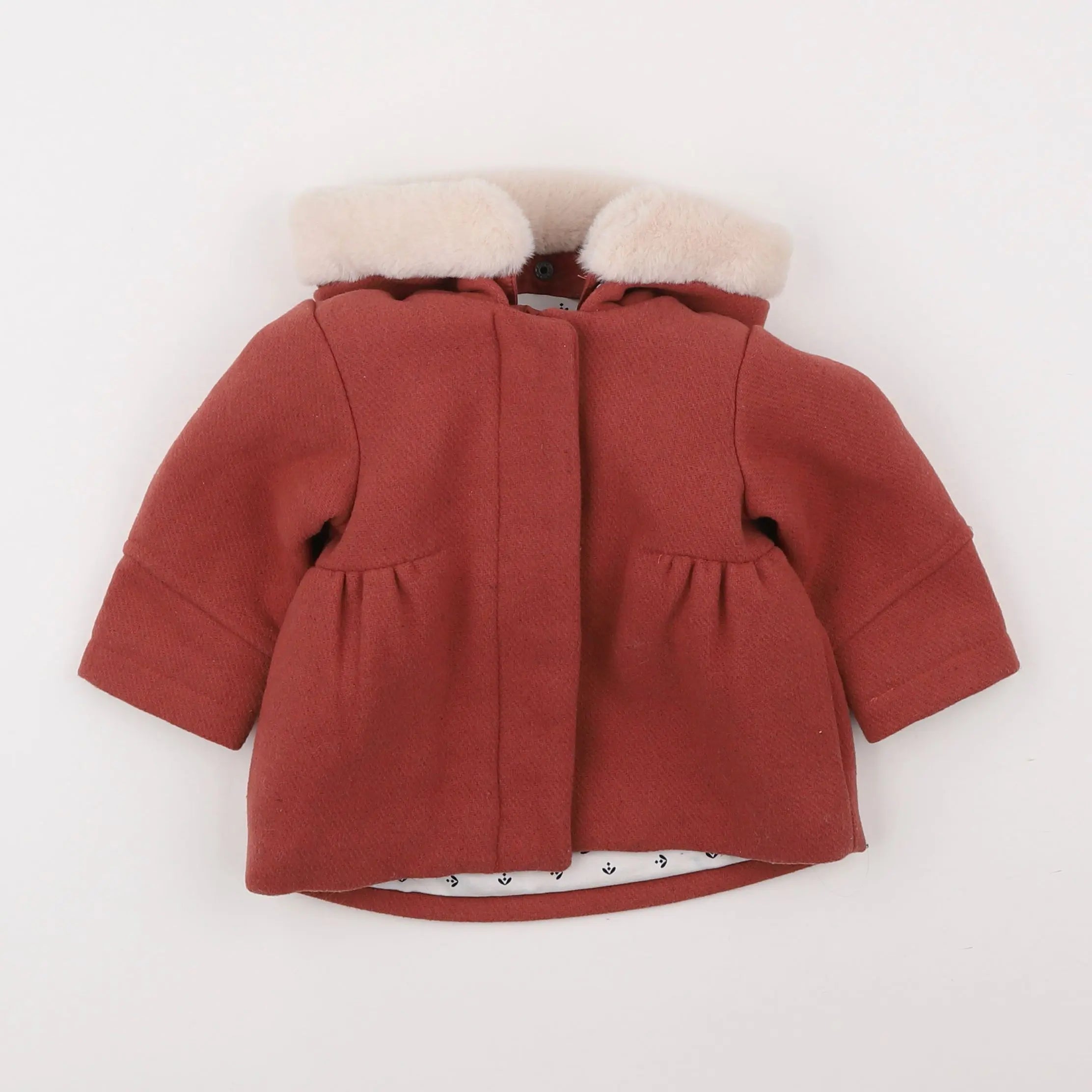 Vertbaudet - manteau rose - 6 mois