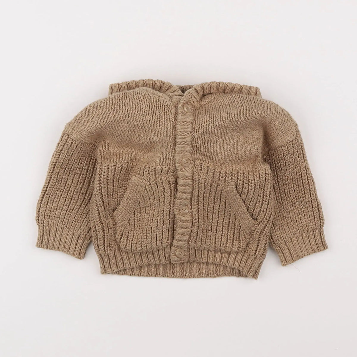 Vertbaudet - gilet marron - 6 mois