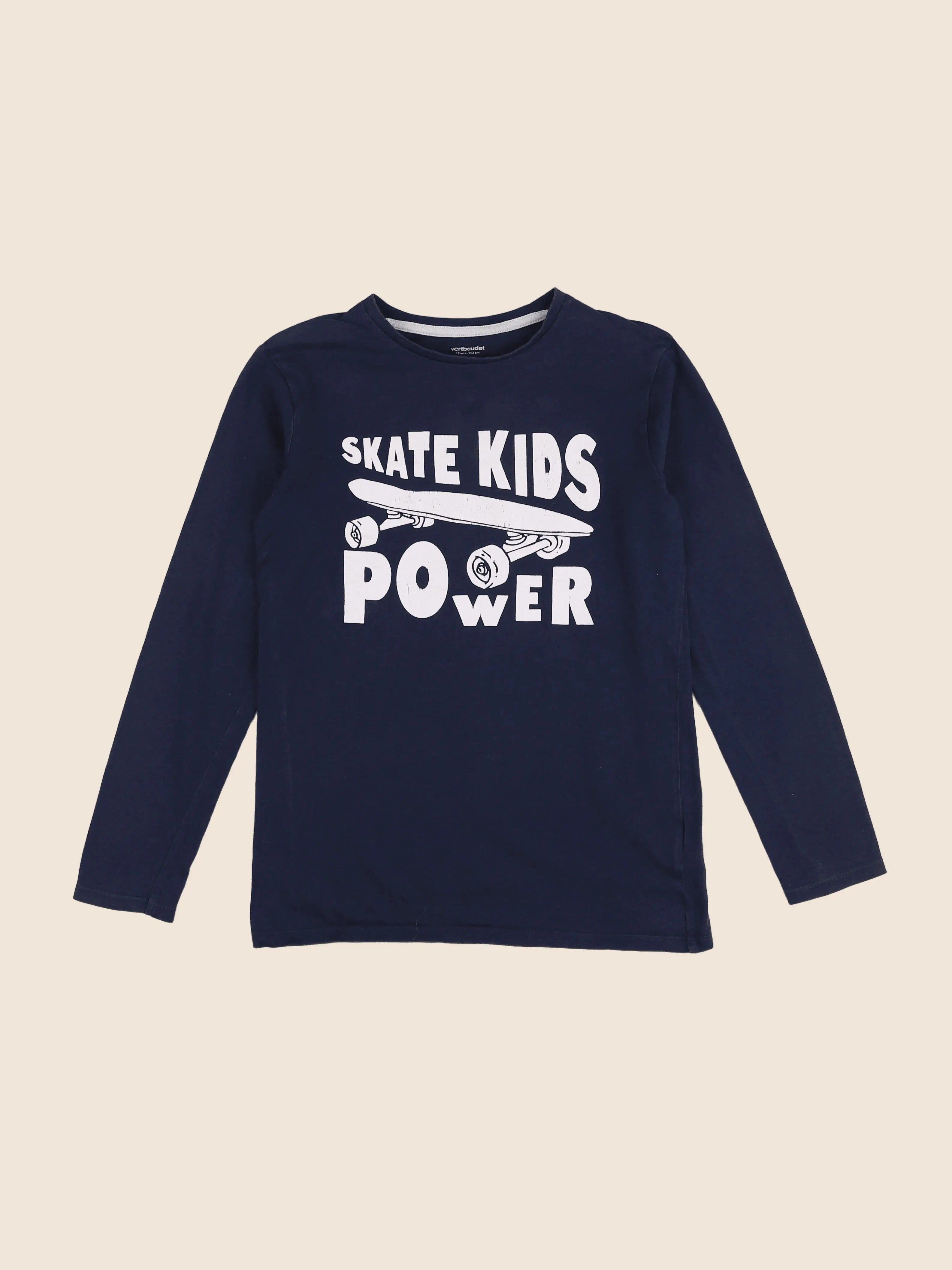 Vertbaudet - tee-shirt bleu - 12 ans