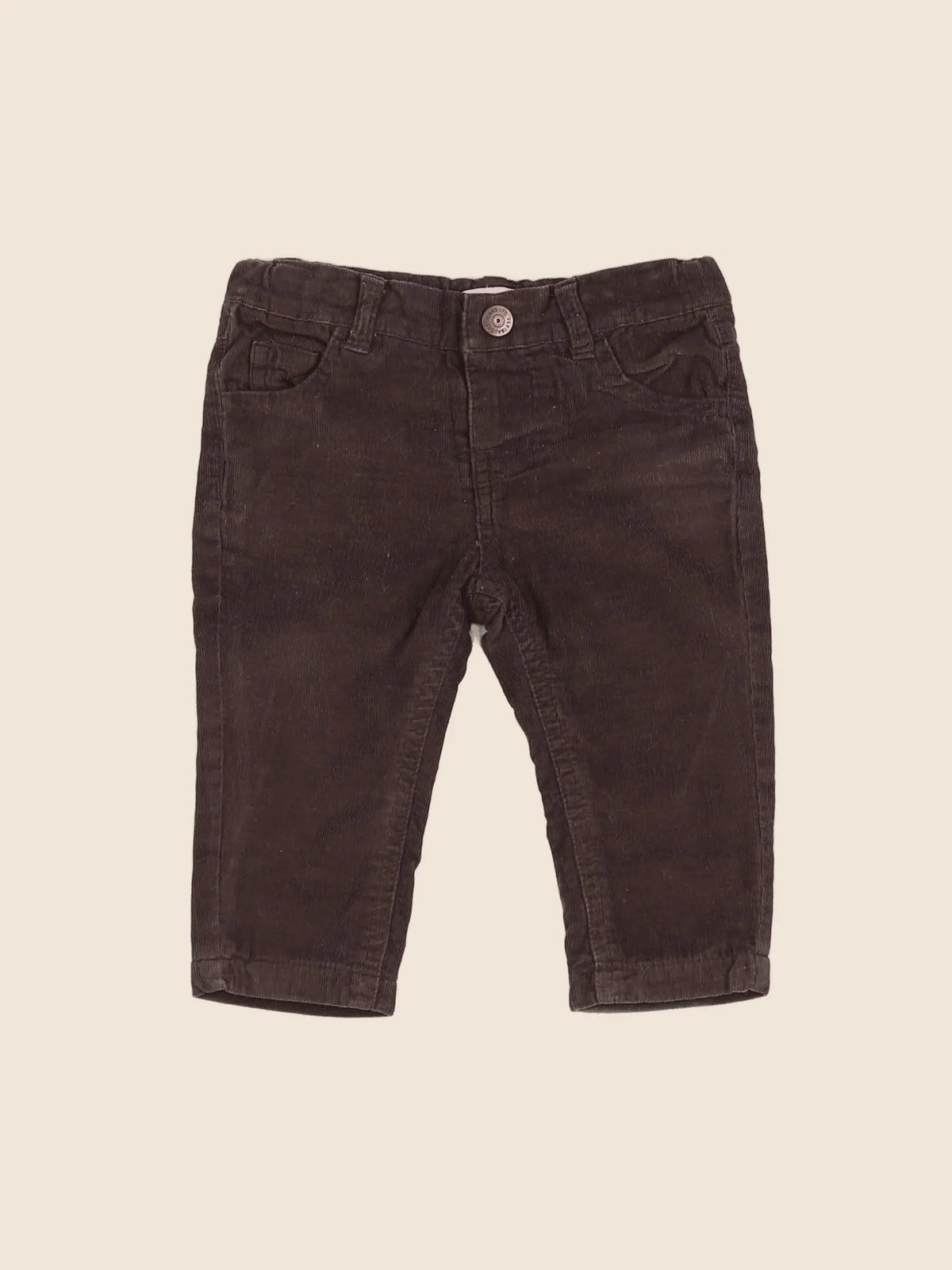 Vertbaudet - pantalon marron - 6 mois