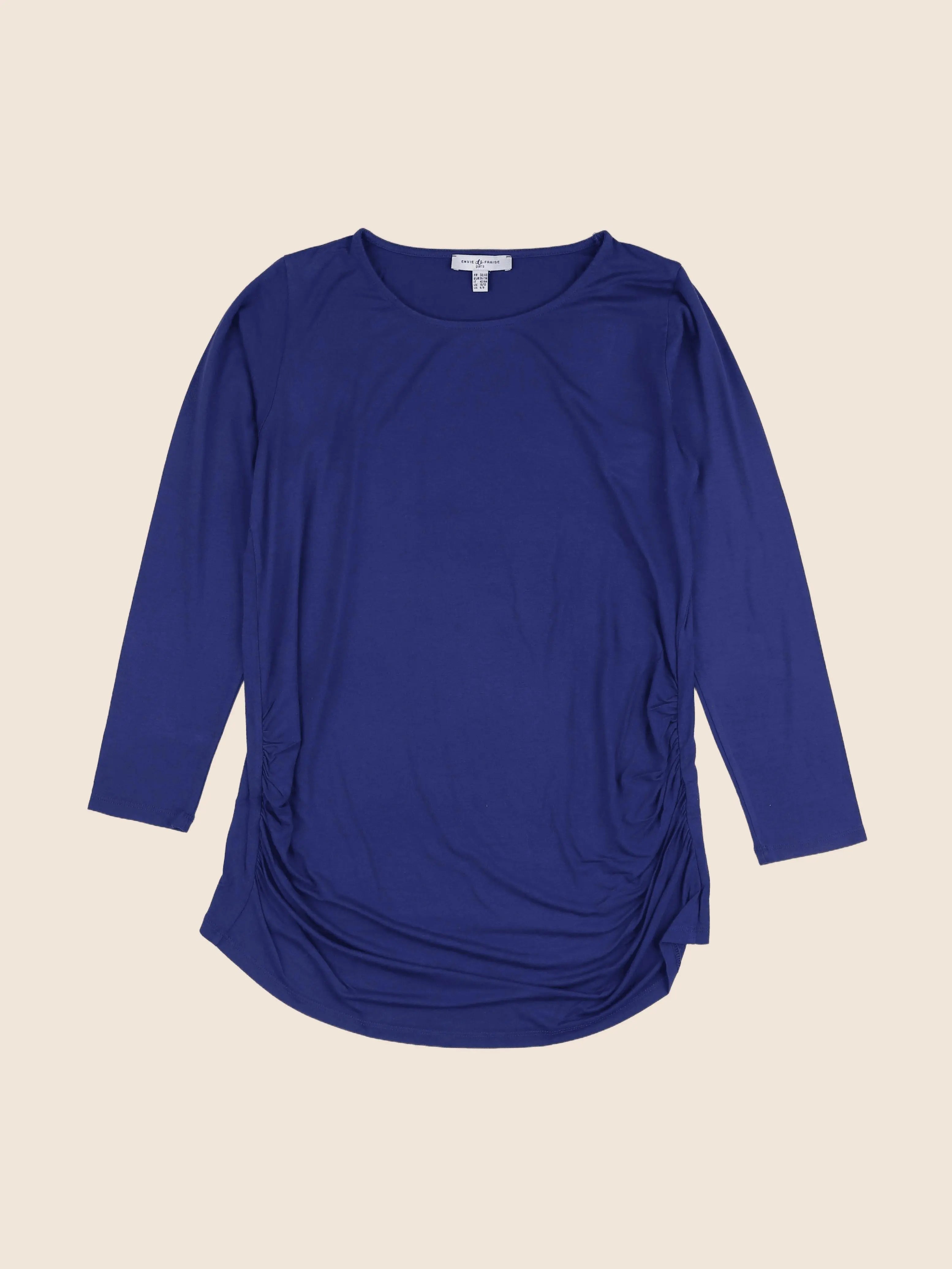 Envie de fraise - tee-shirt grossesse bleu - 38 à 40