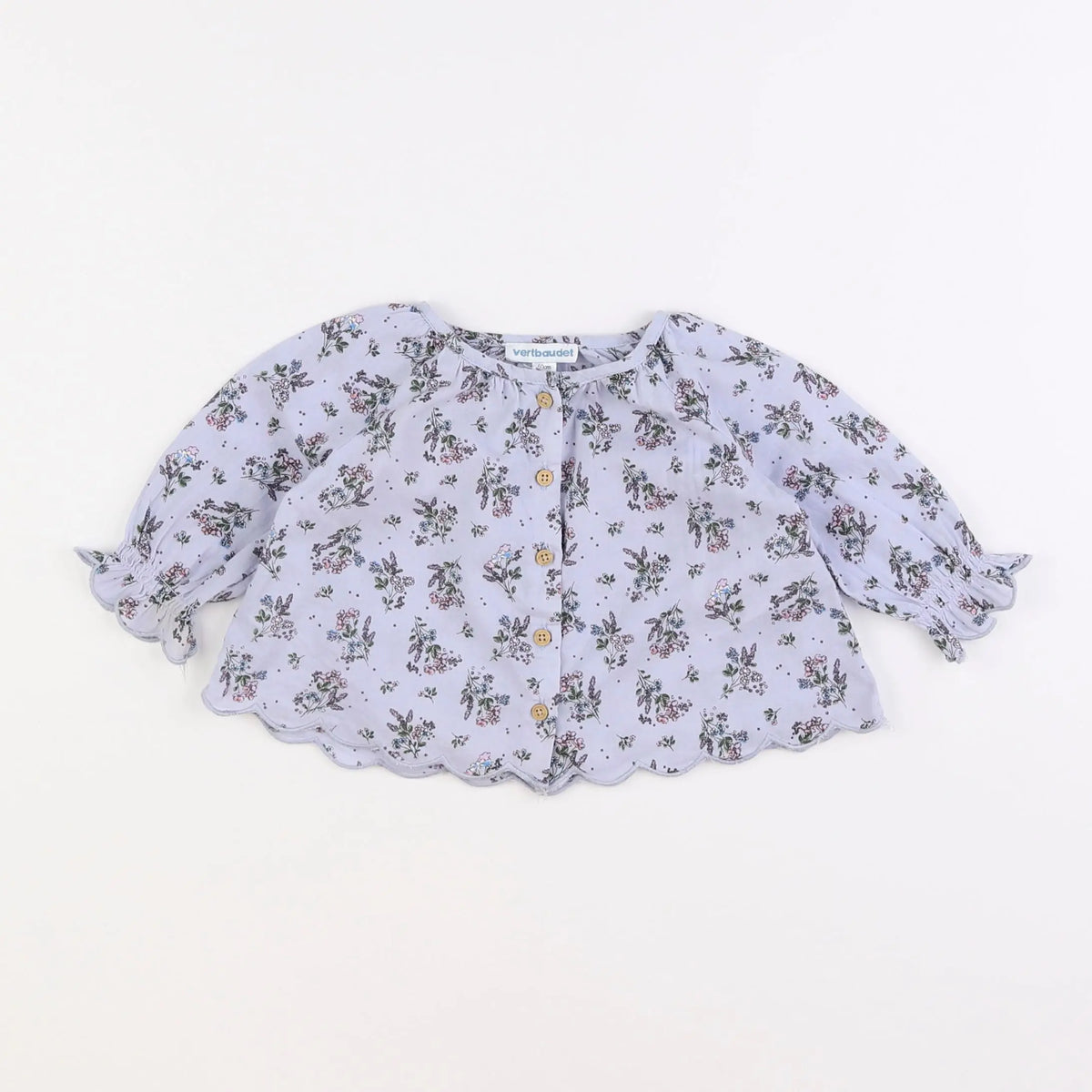 Vertbaudet - blouse bleu - 3 mois