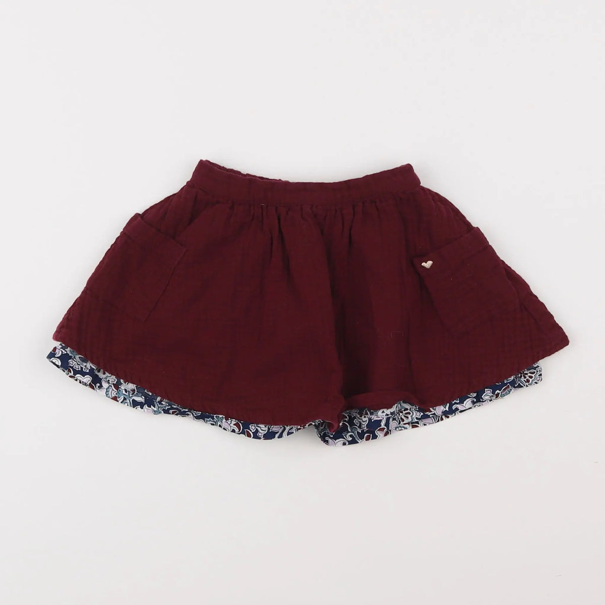Vertbaudet - jupe rouge - 2 ans
