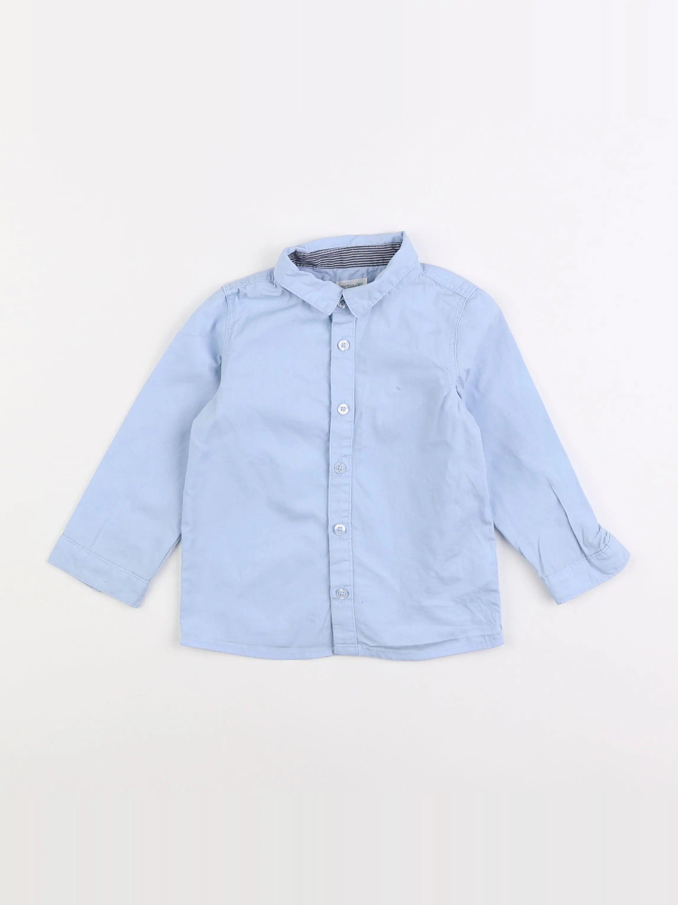 Vertbaudet - chemise bleu - 2 ans