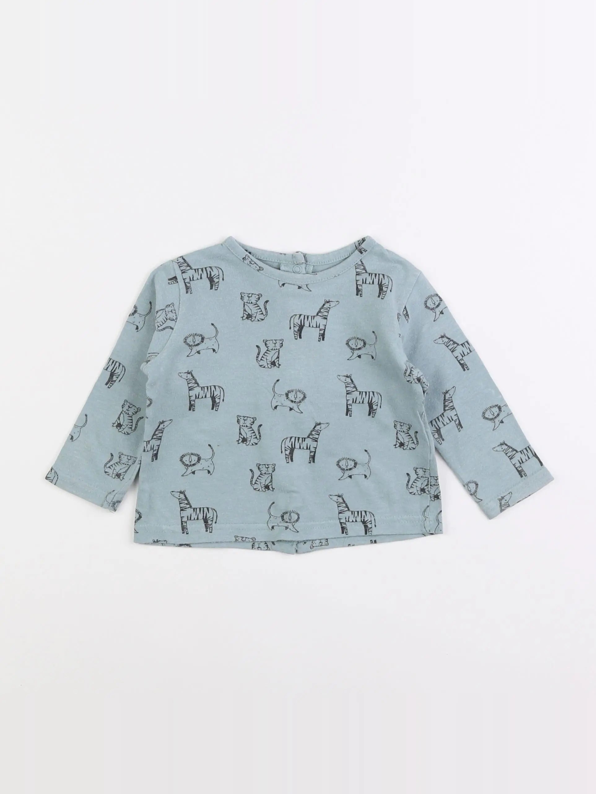 Vertbaudet - tee-shirt vert - 6 mois