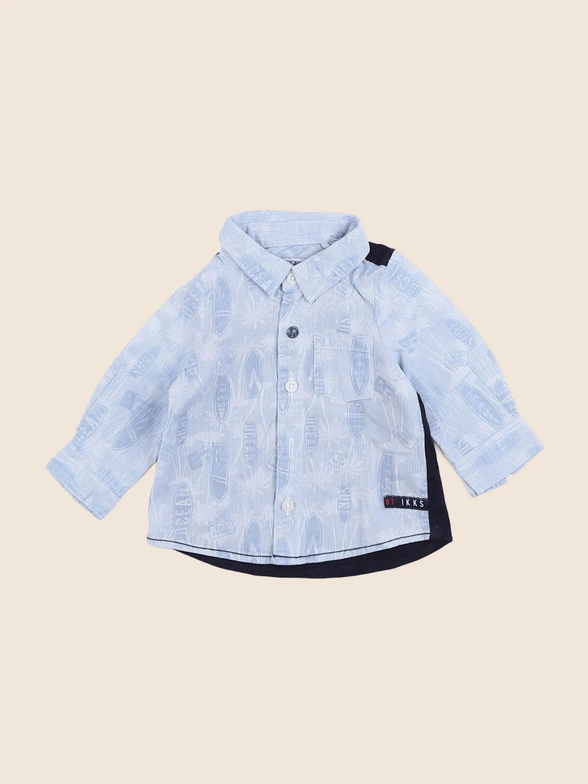 IKKS - chemise bleu - 3 mois