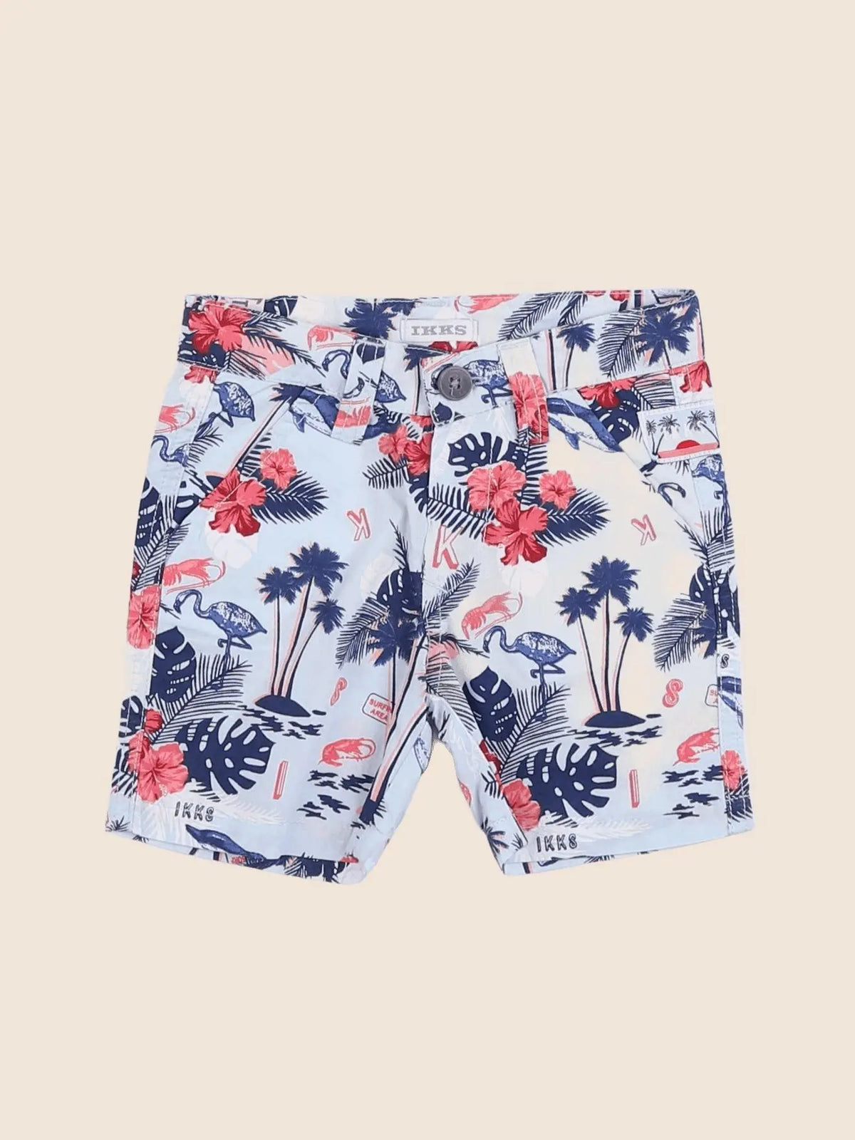 IKKS - short bleu - 6 mois
