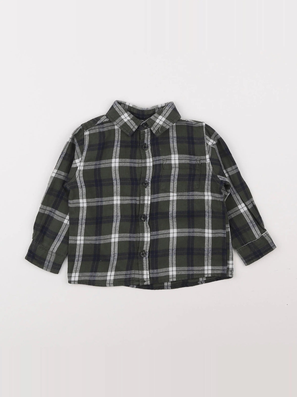 Mango - chemise vert - 12/18 mois